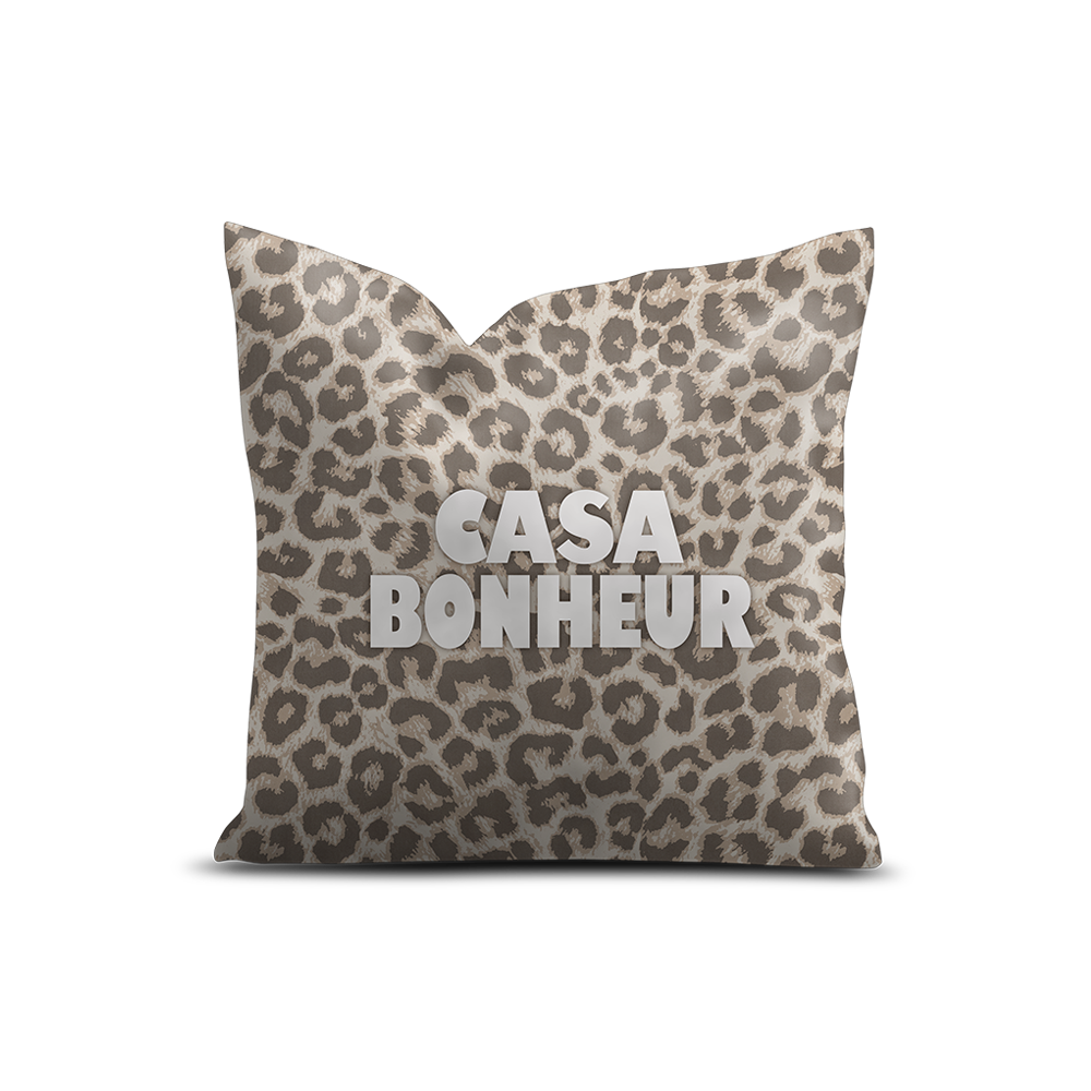 Coussin Velours Léopard Eleusis