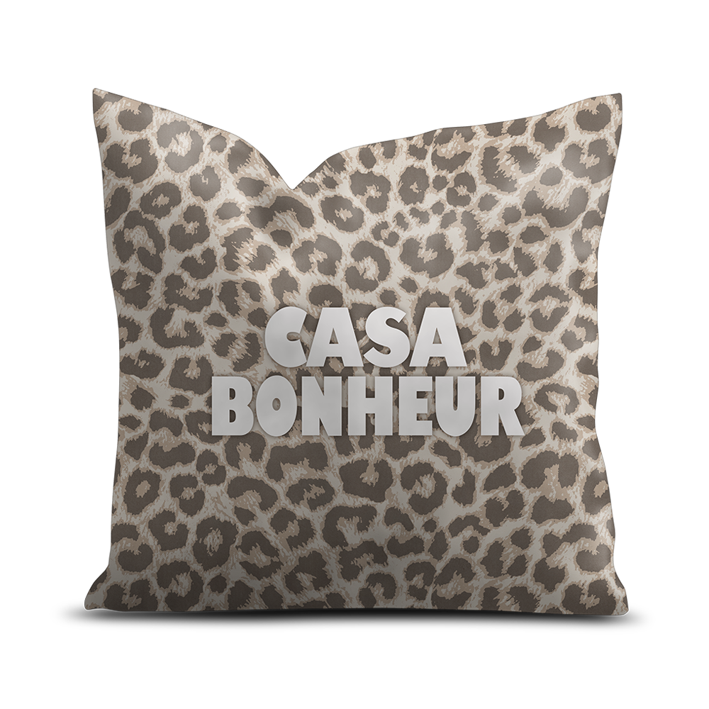 Coussin Velours Léopard Eleusis