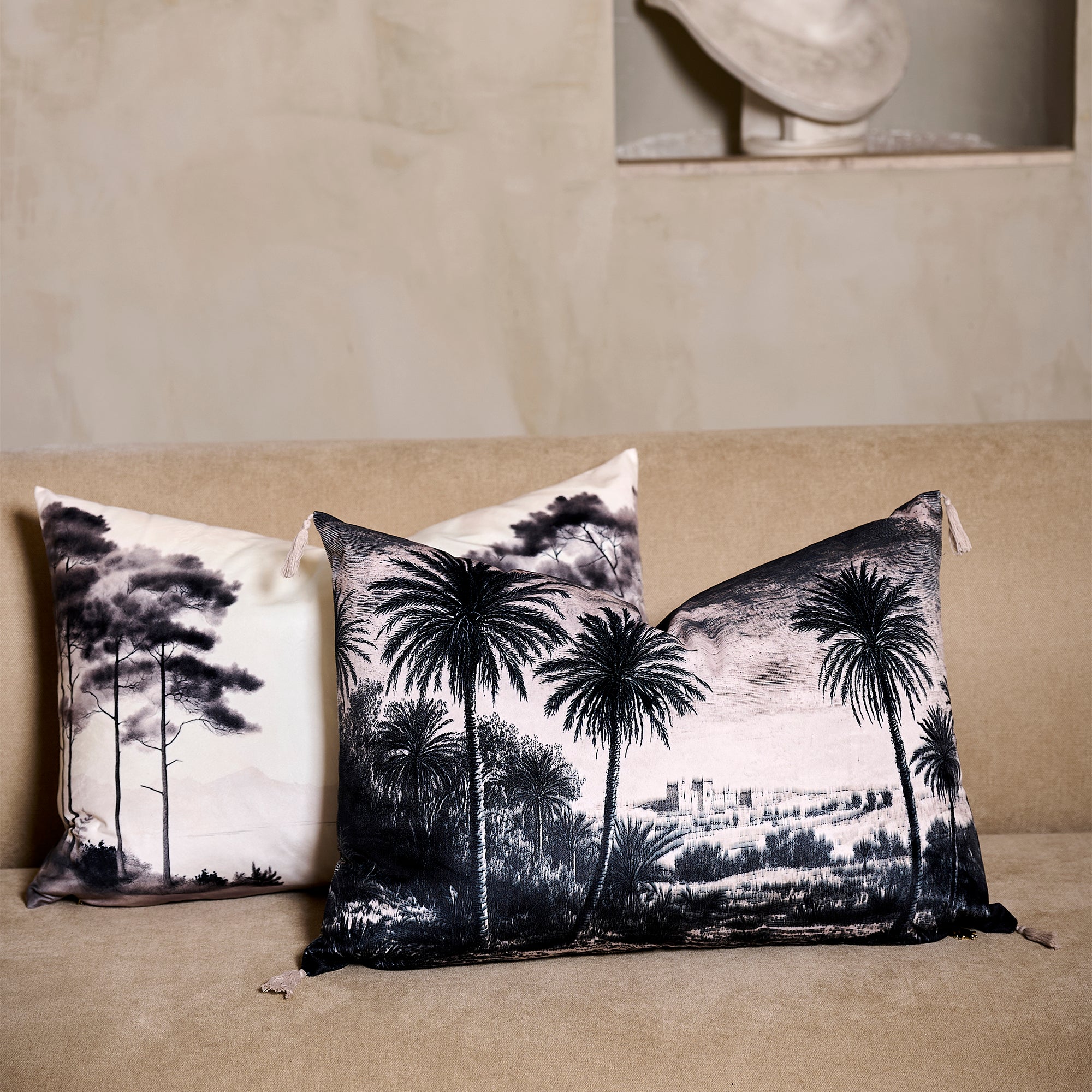 Coussin Velours Jungle Tanis