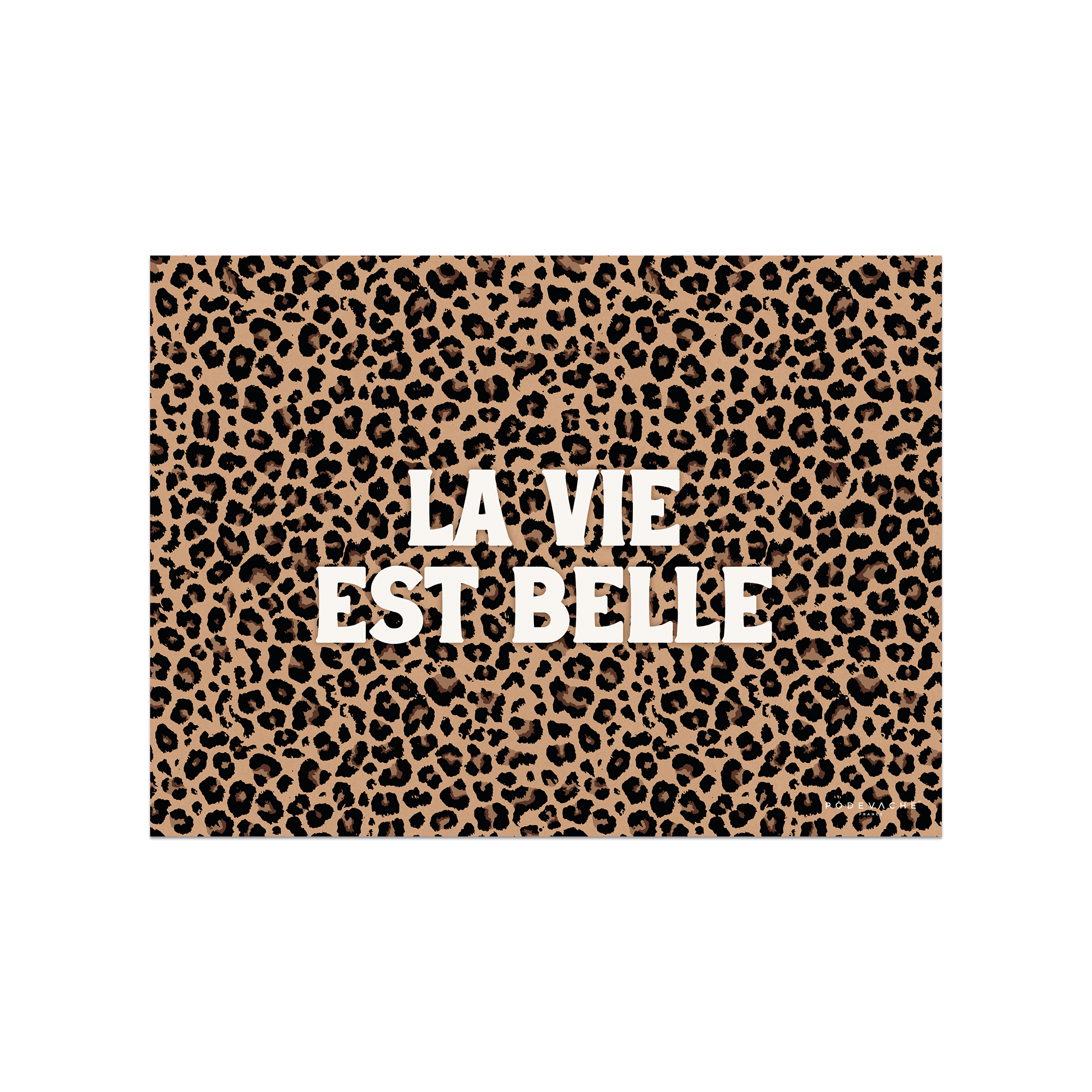 Set De Table Vinyle Léopard Napata