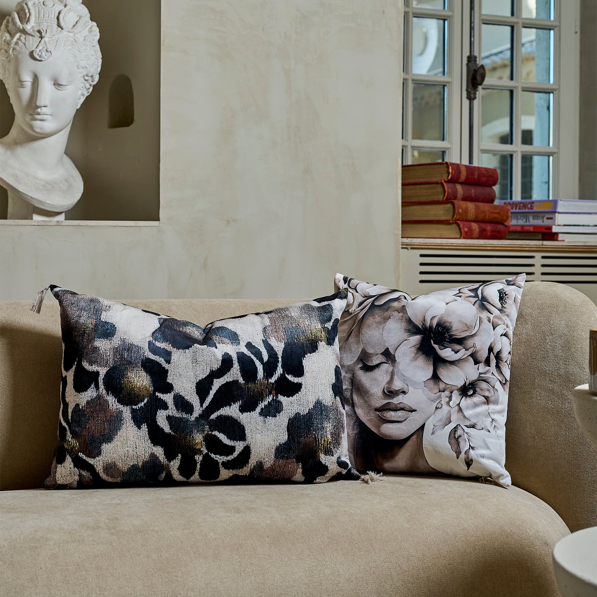 Coussin velours Babylone