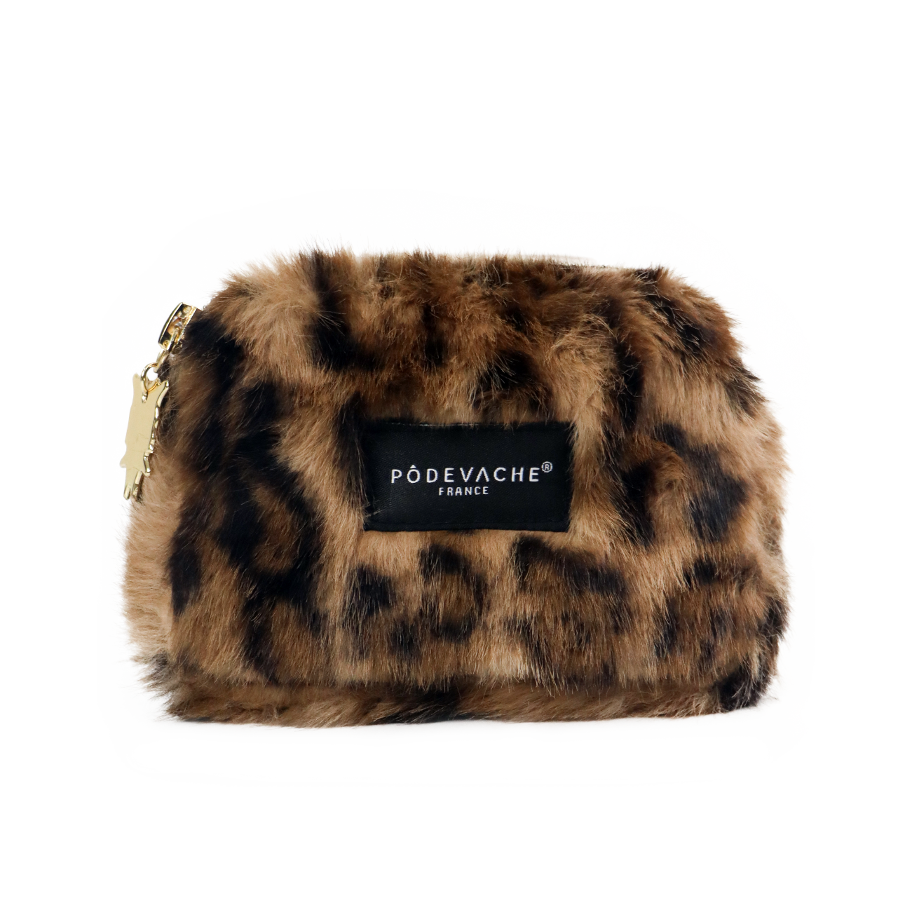 Porte-monnaie en fausse fourrure Léopard