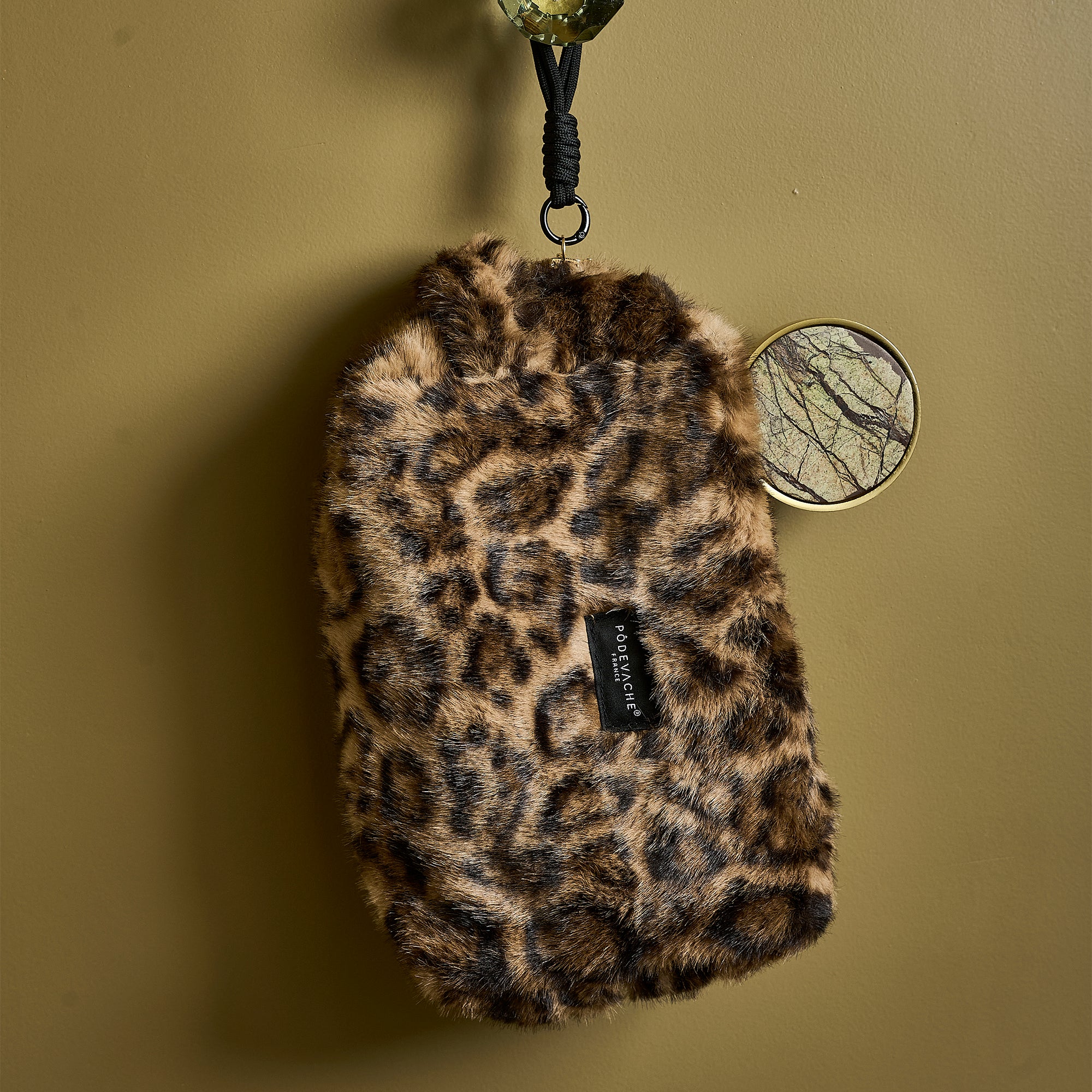 Pochette en fausse fourrure Léopard