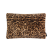 Coussin en fausse fourrure léopard