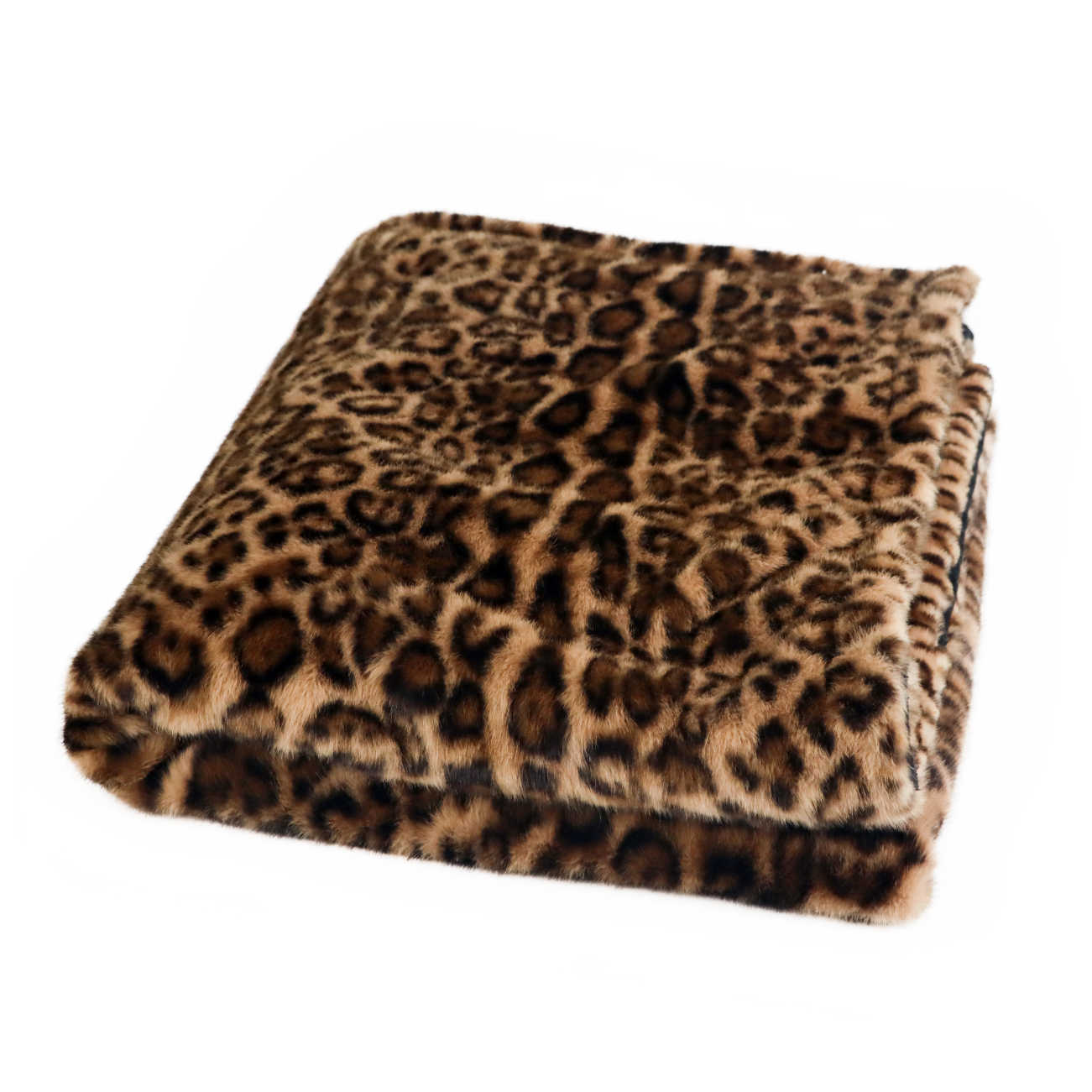 Plaid en fausse fourrure Léopard