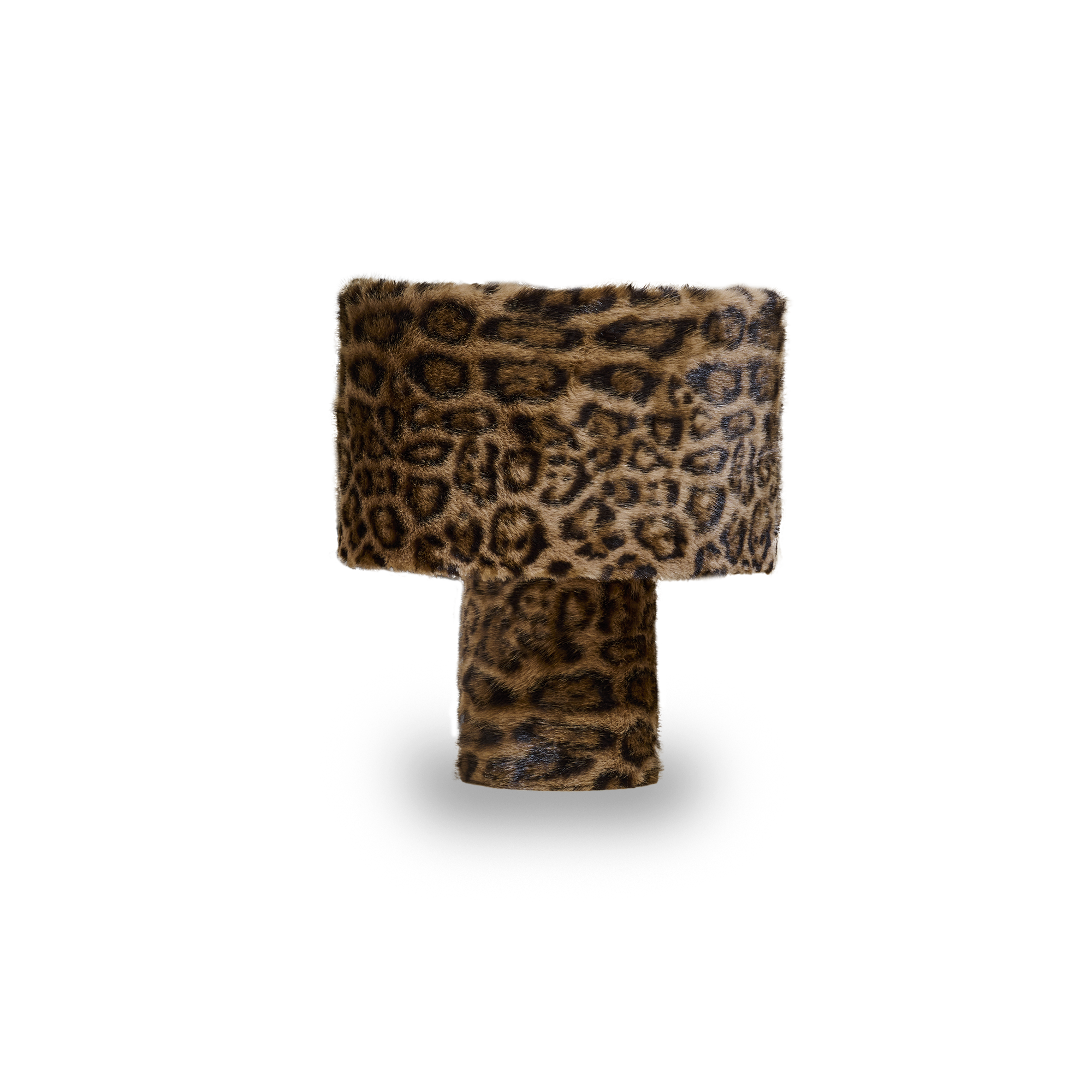Lampe à poser en fausse fourrure Léopard