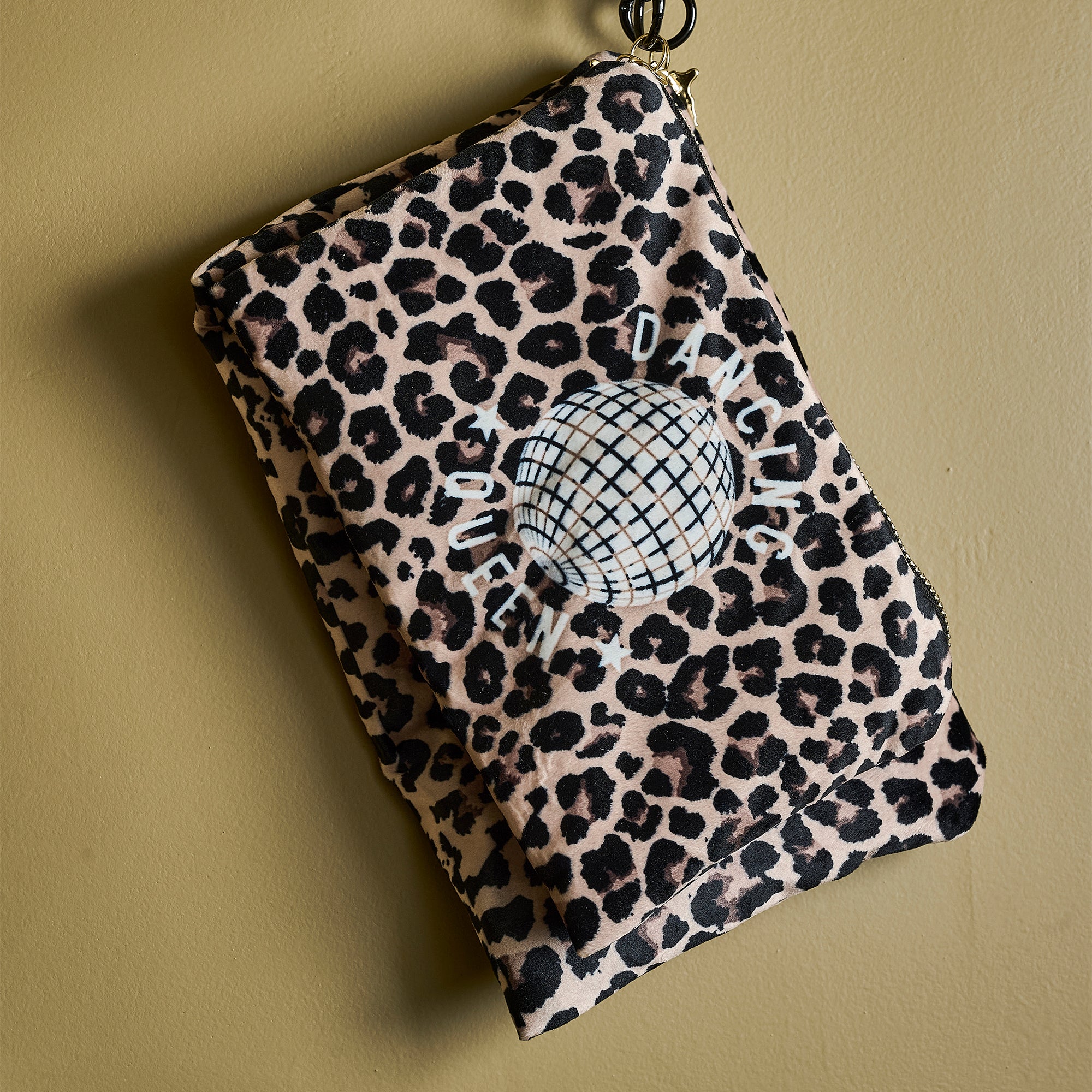 Pochette Velours Léopard Dancing Queen S