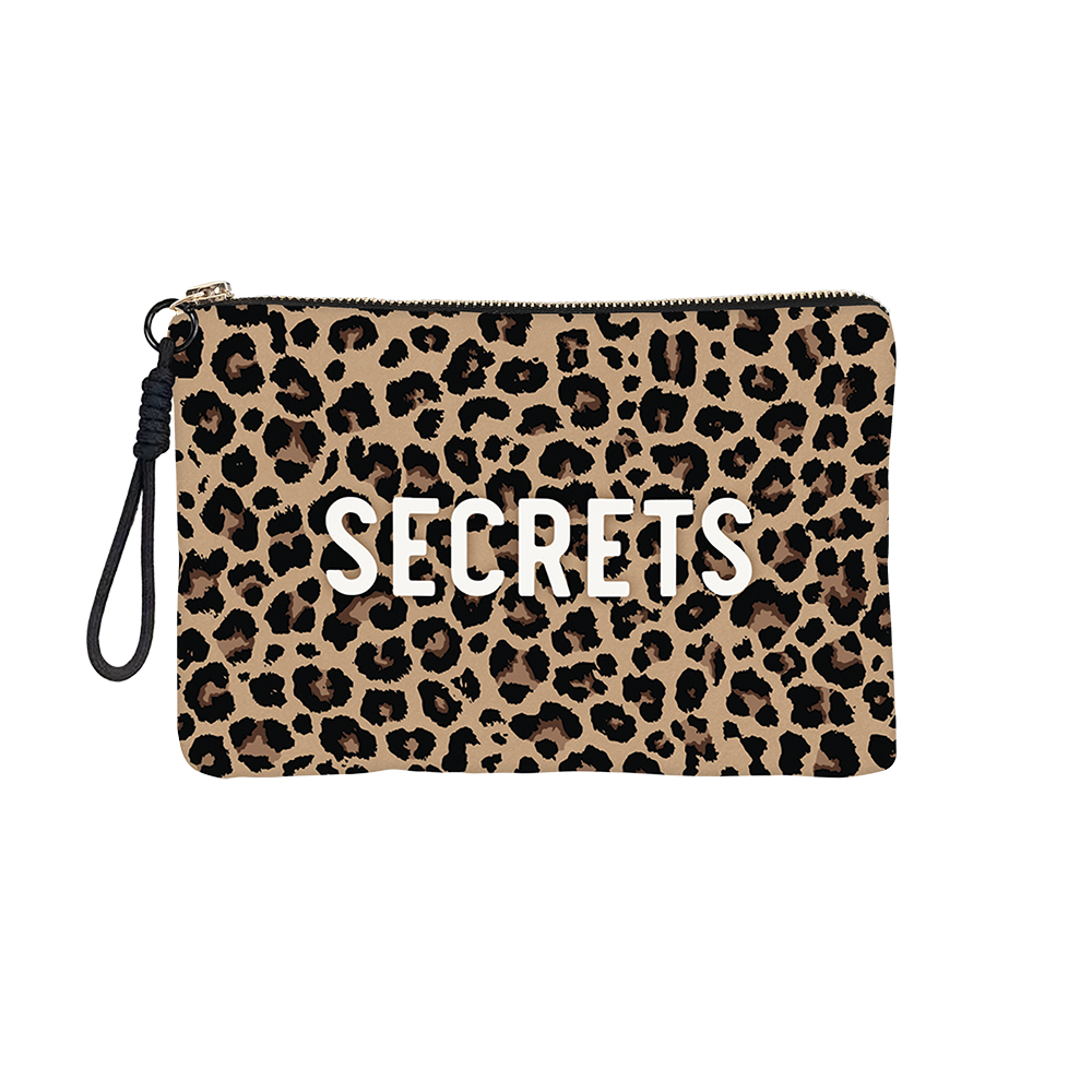 Pochette Velours Léopard Secrets Xs