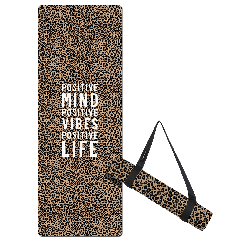 Tapis De Fitness Léopard Positive Vibes