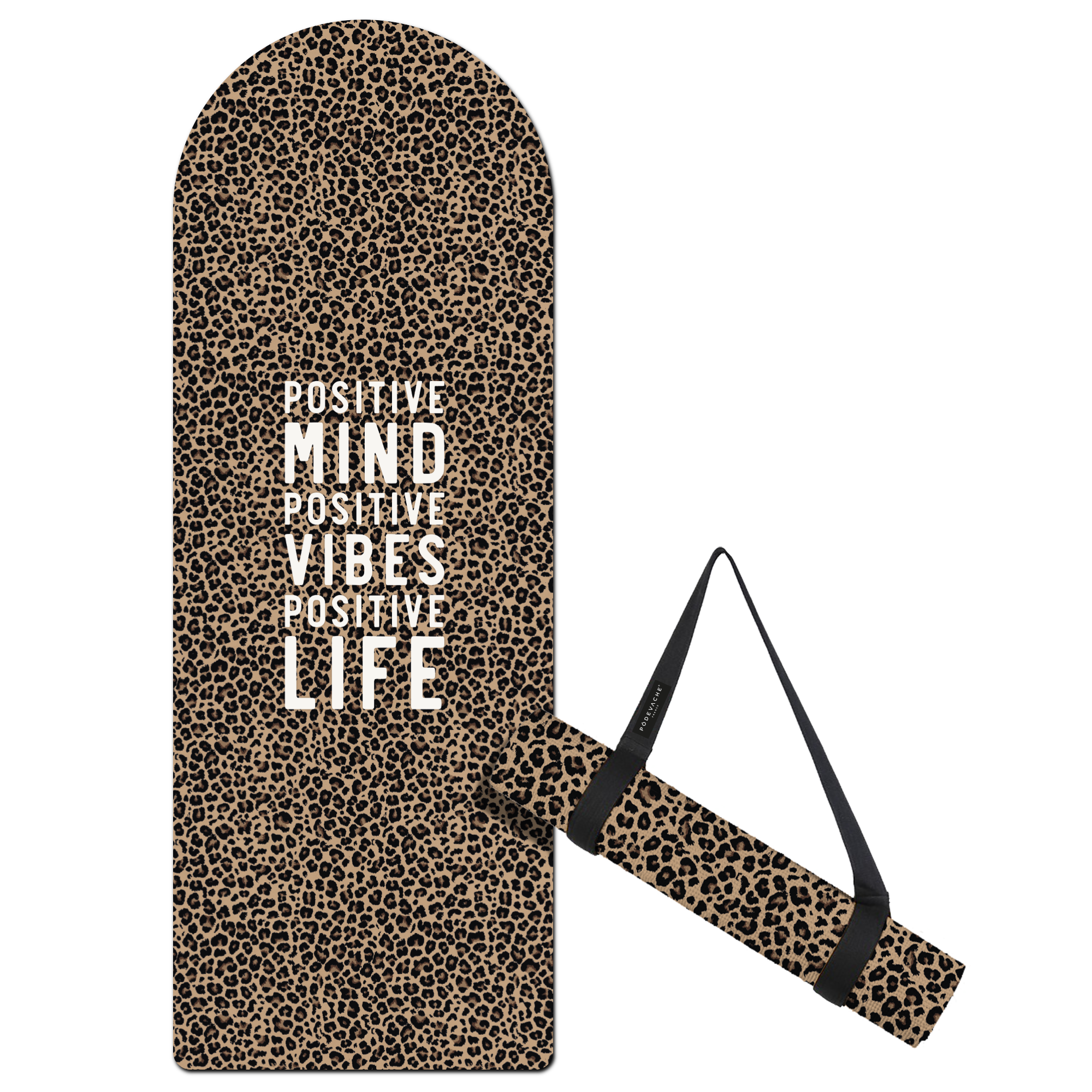 Tapis De Fitness Léopard Positive Vibes