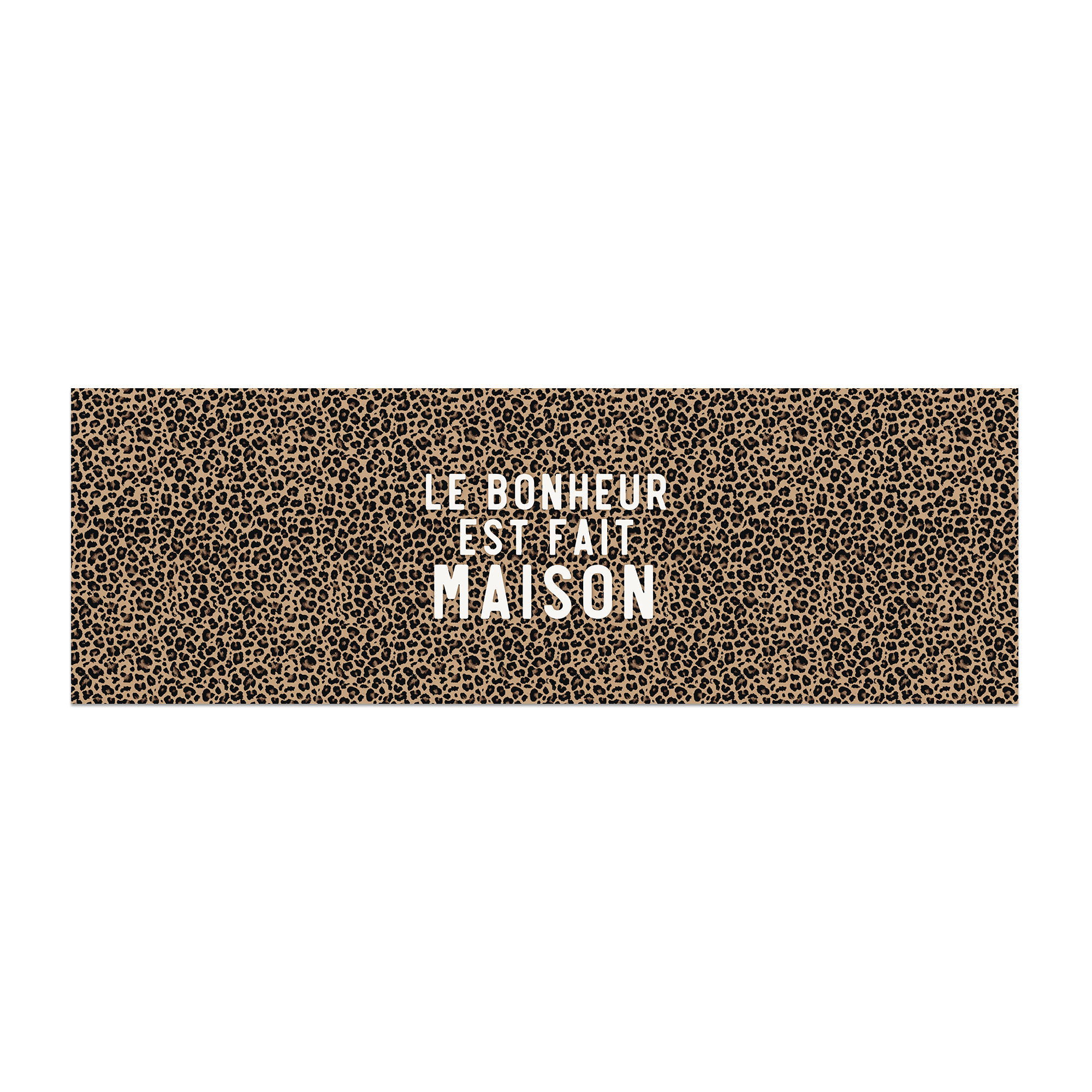 Tapis Vinyle Léopard Bonheur Maison