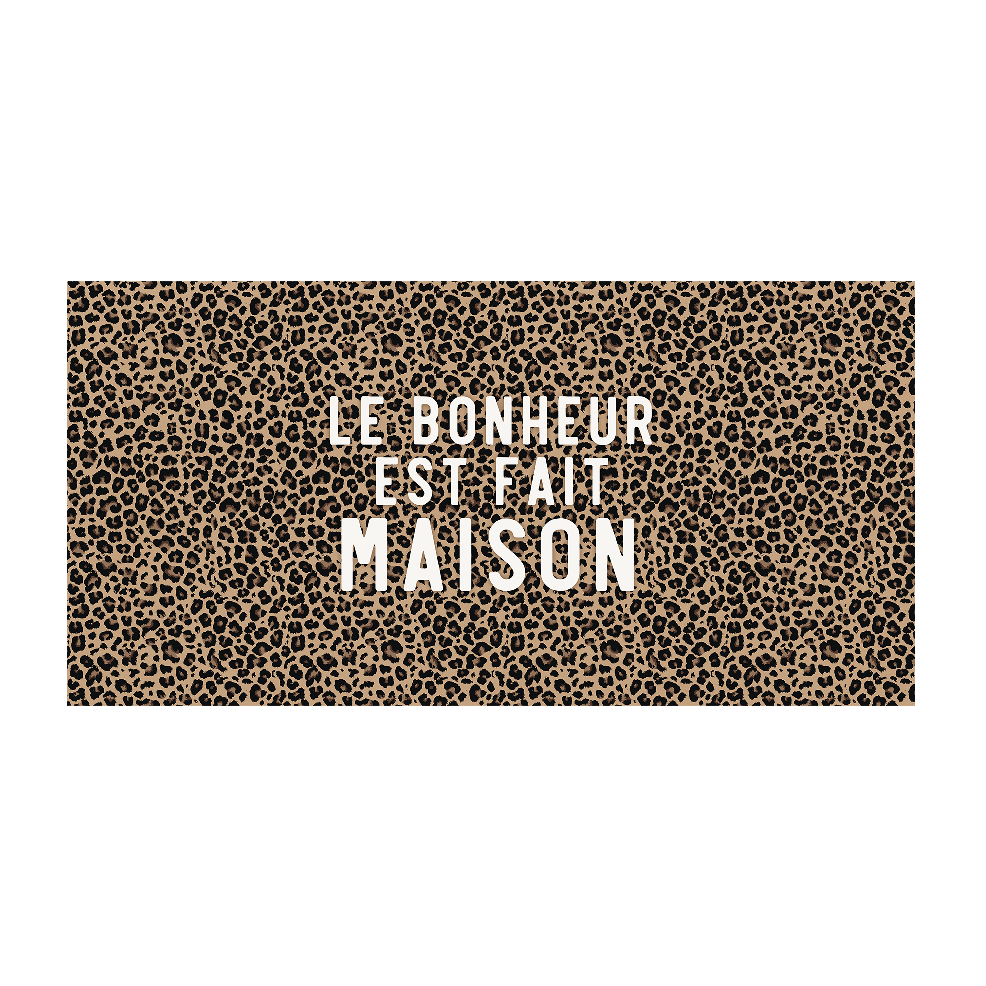 Tapis Vinyle Léopard Bonheur Maison