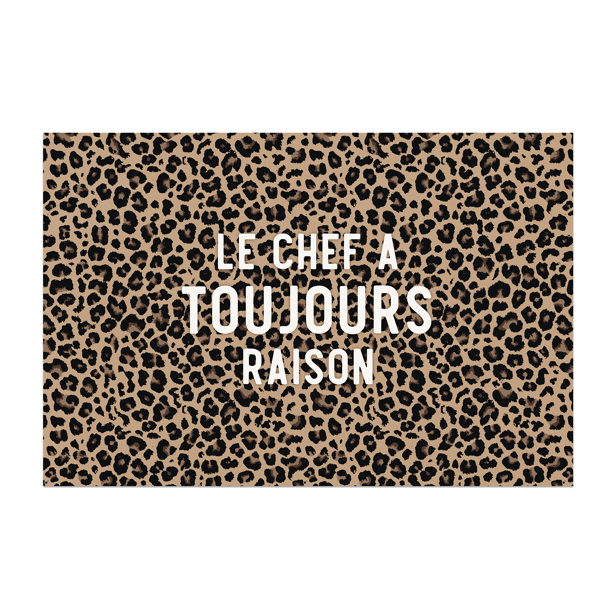 Tapis Vinyle Léopard Chef