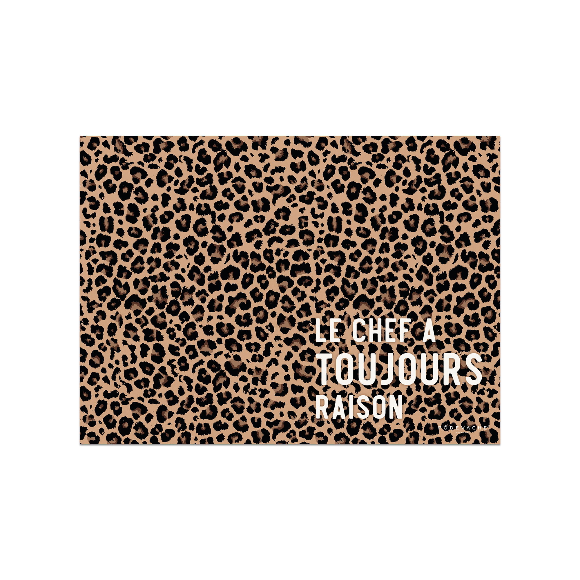 Set De Table Vinyle Léopard Chef