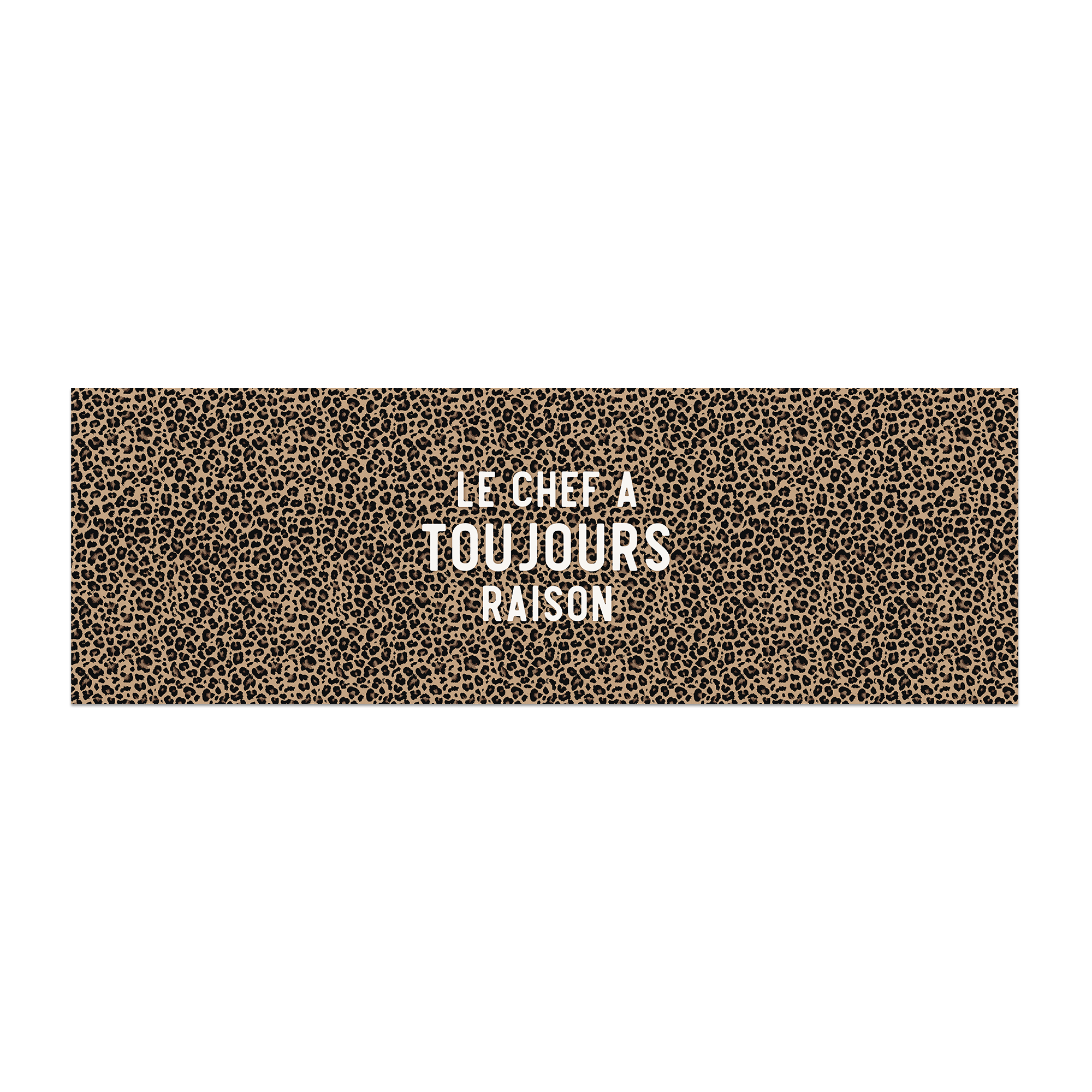 Tapis Vinyle Léopard Chef