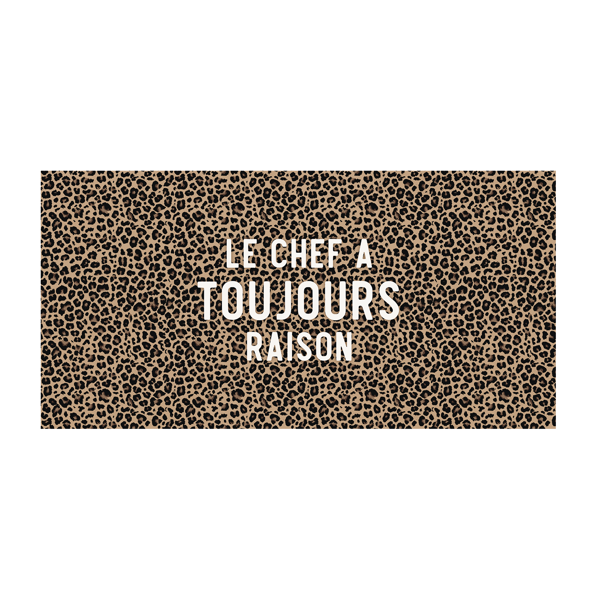 Tapis Vinyle Léopard Chef