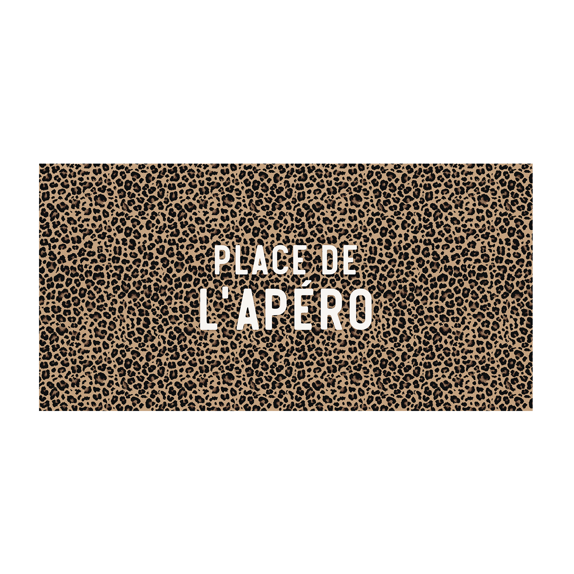 Tapis Vinyle Léopard Place De L'apero