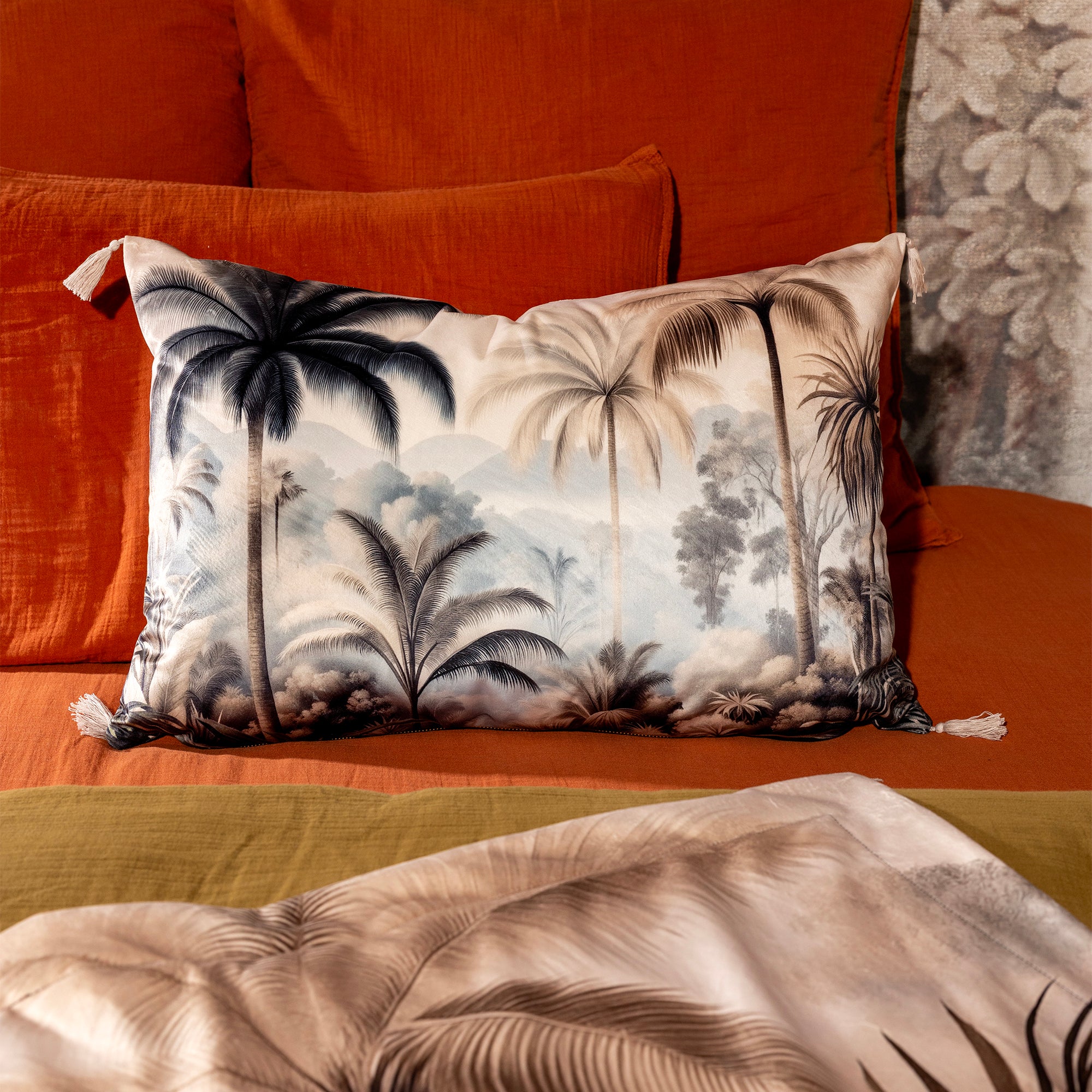 Coussin Velours Jungle Bruniquel