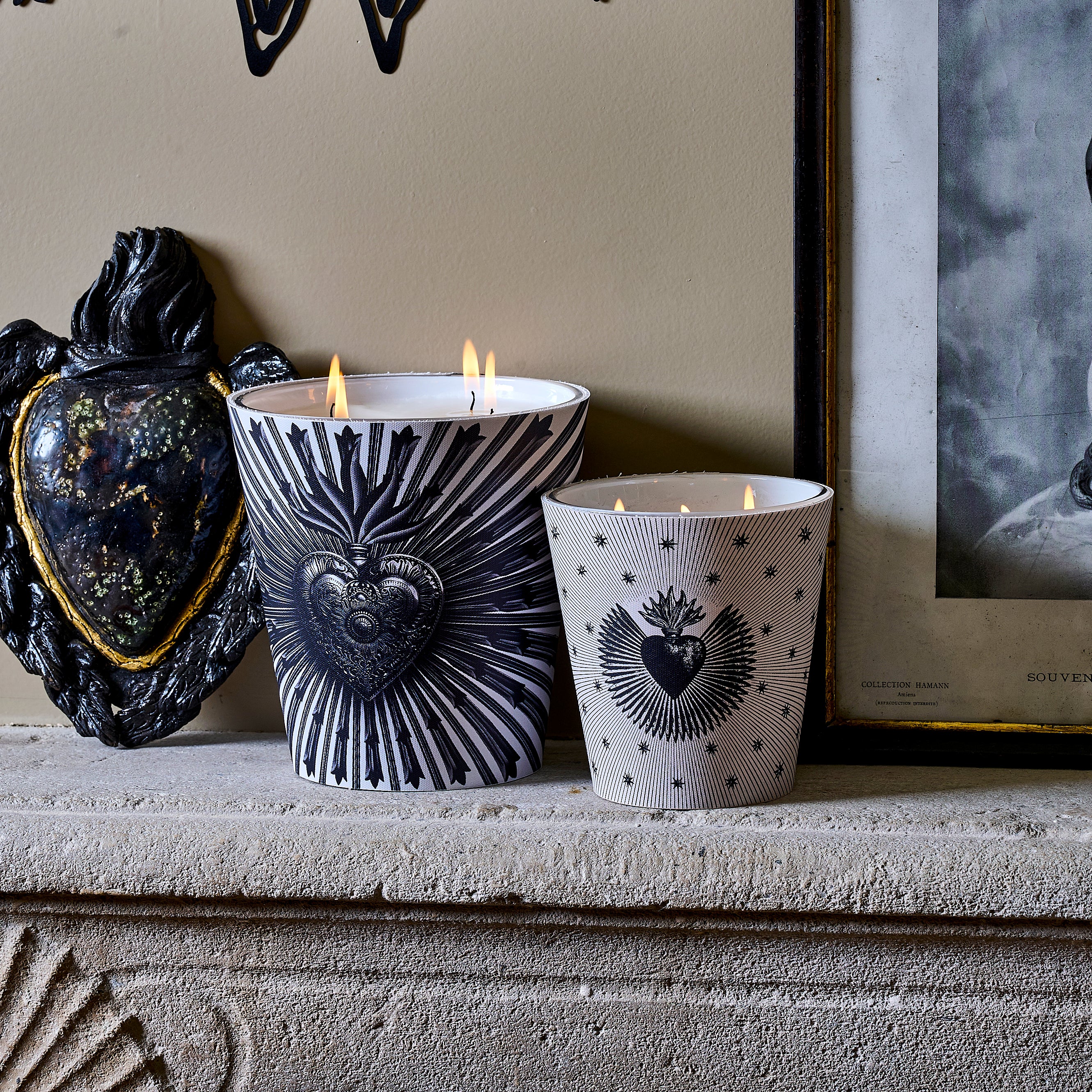 Bougie Parfumée Ex Voto Rocamadour - Pivoine / Cassis / Rose