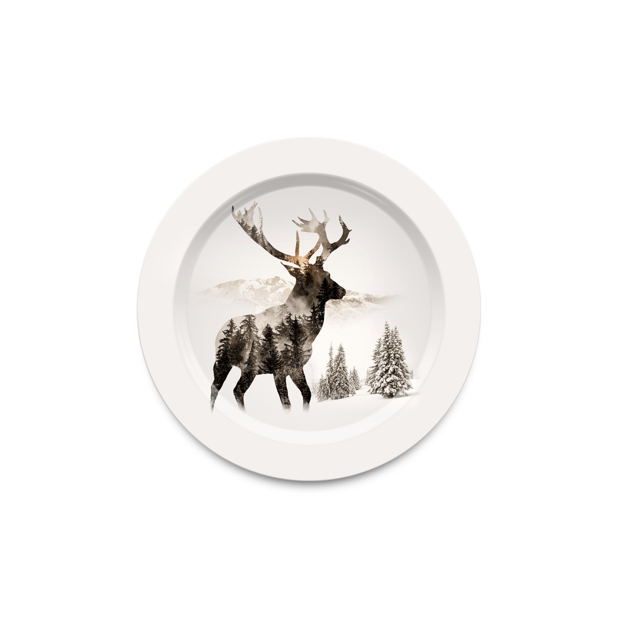 Vide poche en bois rond Gimmelwald