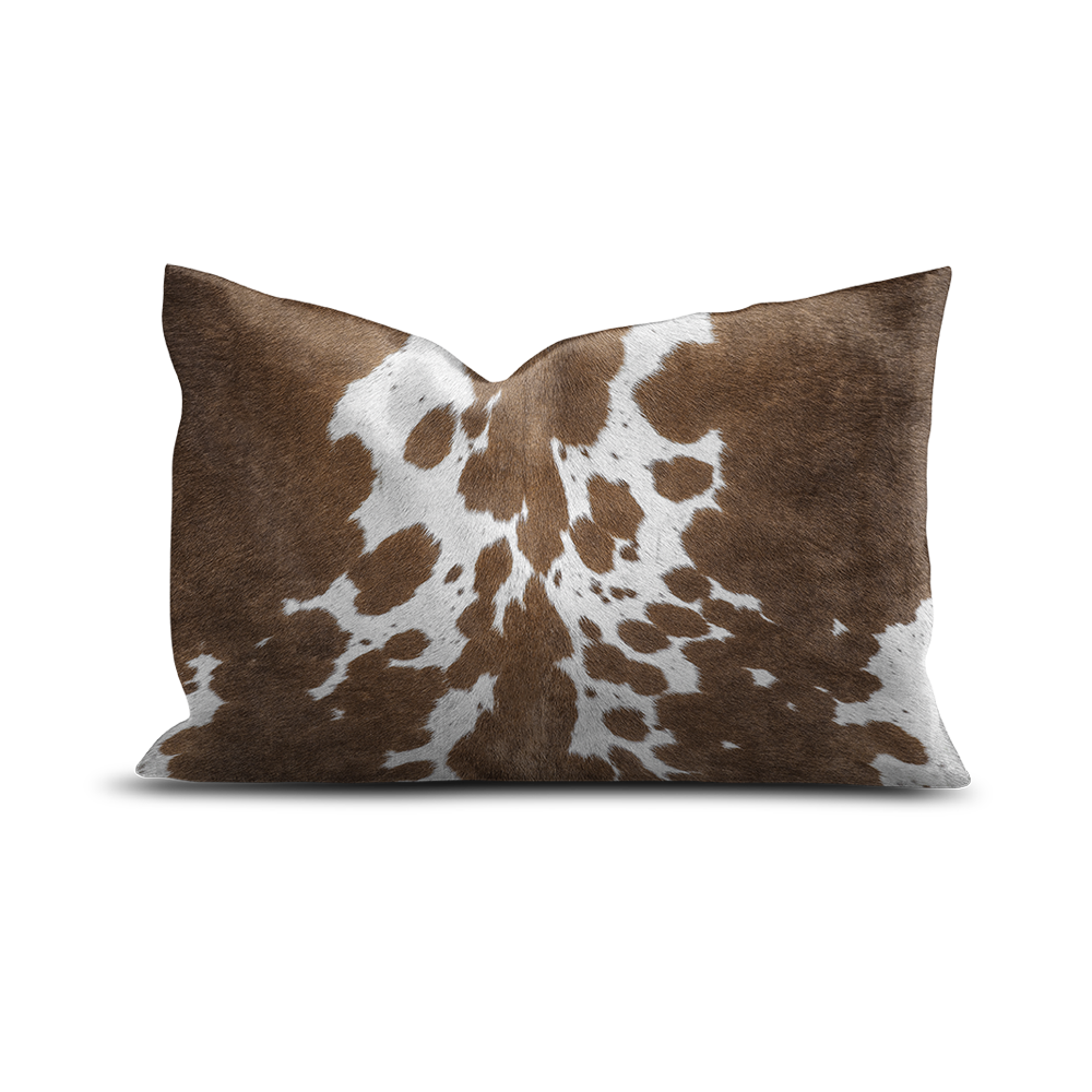Coussin Velours Peau De Vache Gstaad
