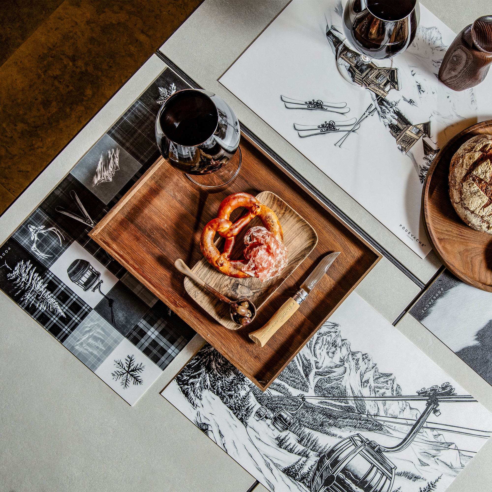 Set De Table Vinyle Ski Beaufort