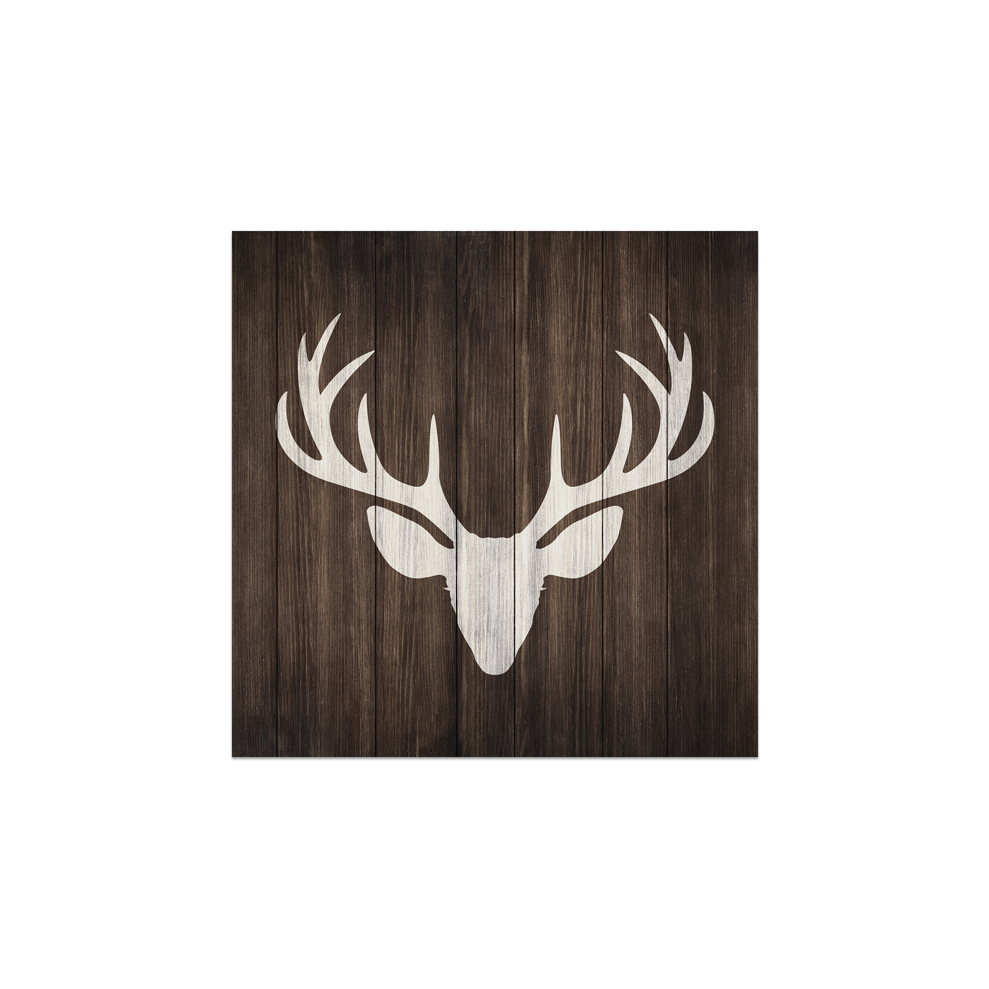 Lot De 6 Dessous De Verre Vinyle Cerf Grand Bornand