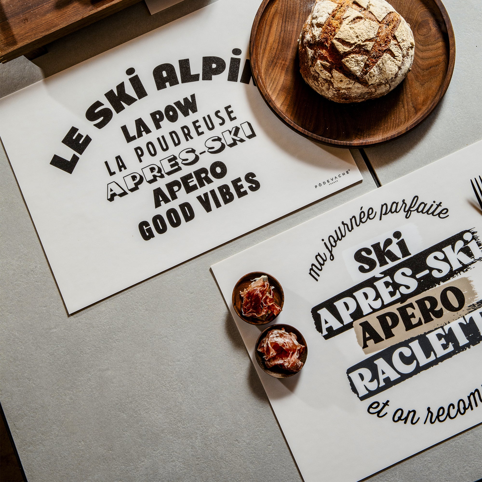 Set De Table Vinyle Ski Saisies