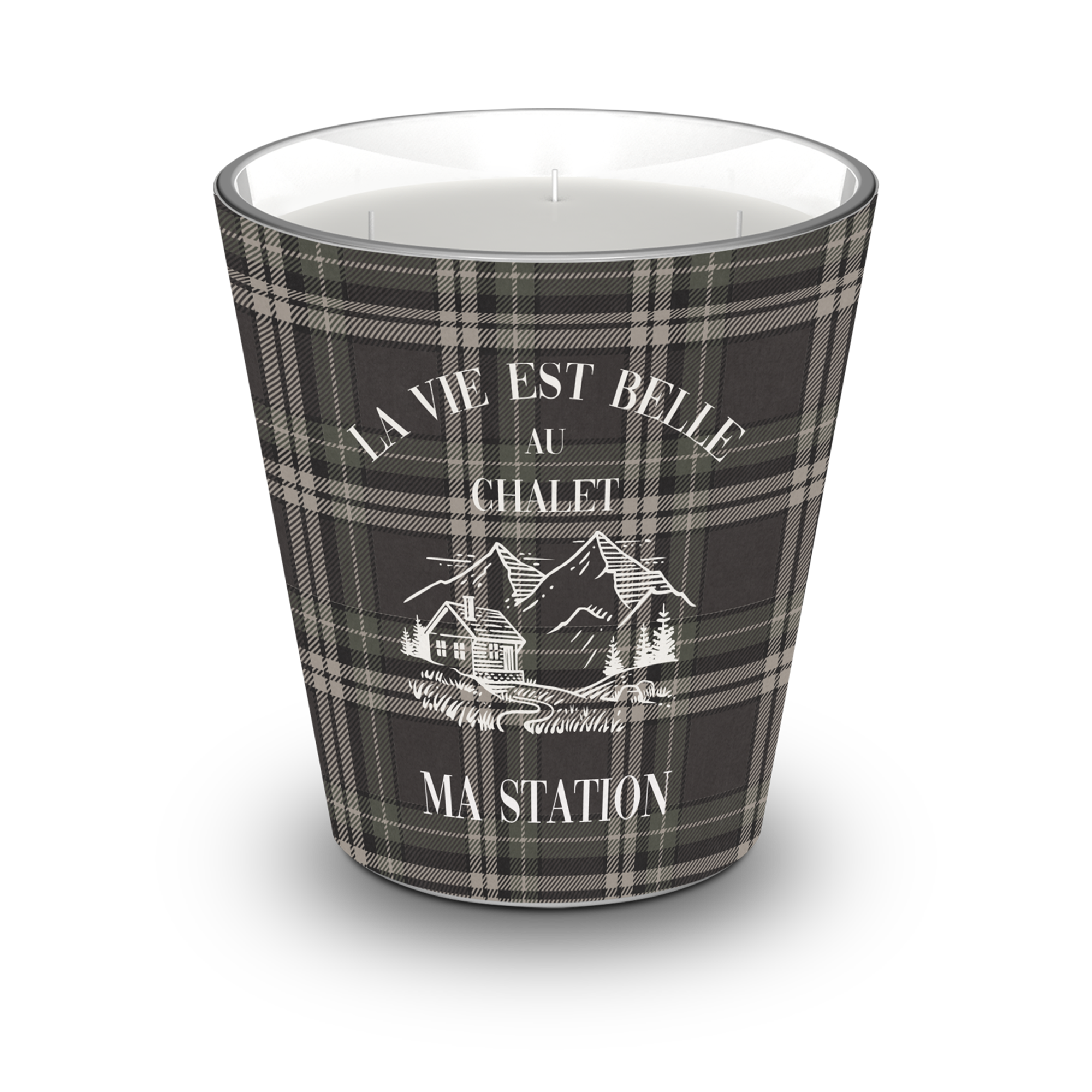 Personalized Mountain scented candle - Orange Blossom / Lavender / Lemon