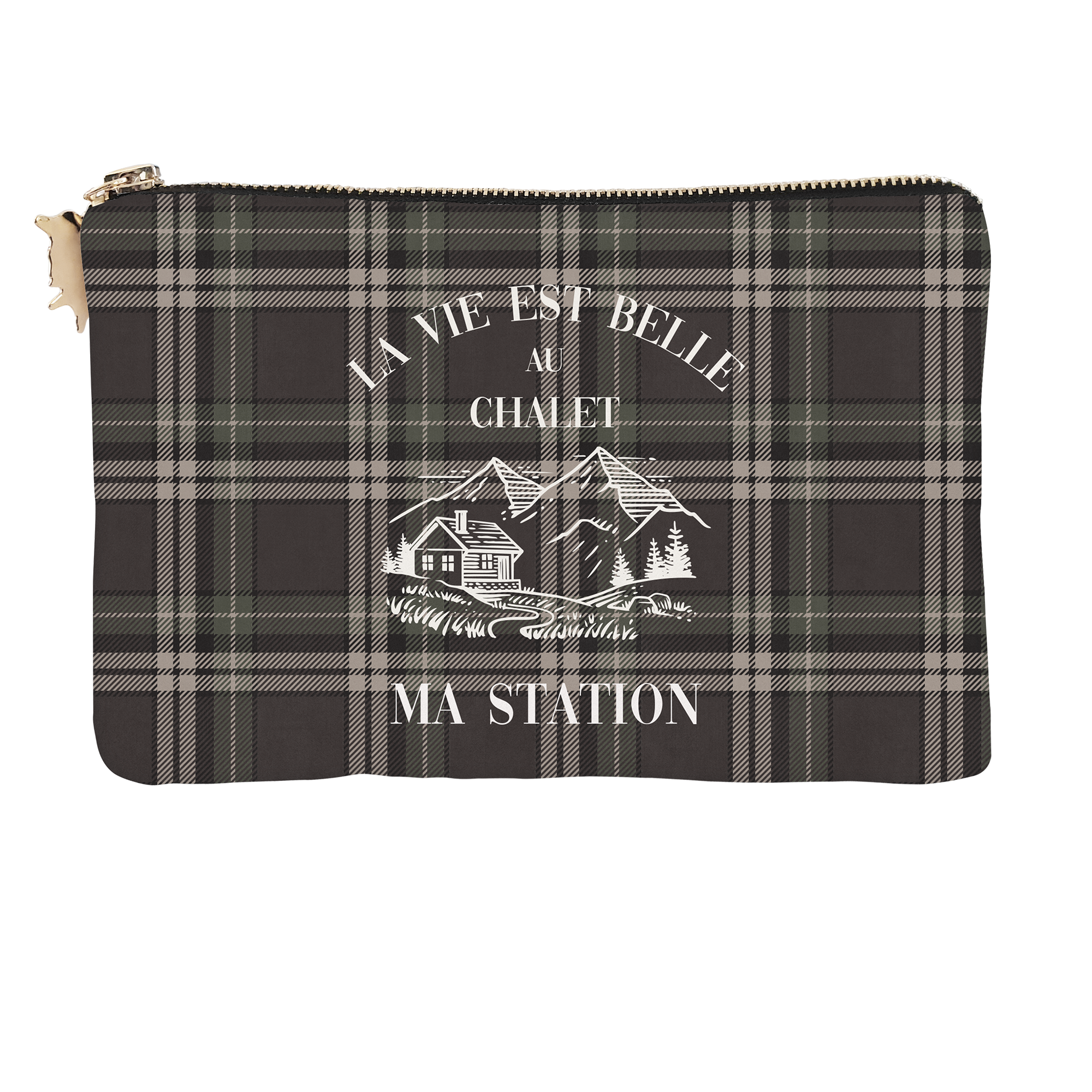 Pochette Velours Personnalisée Montagne Tignes S