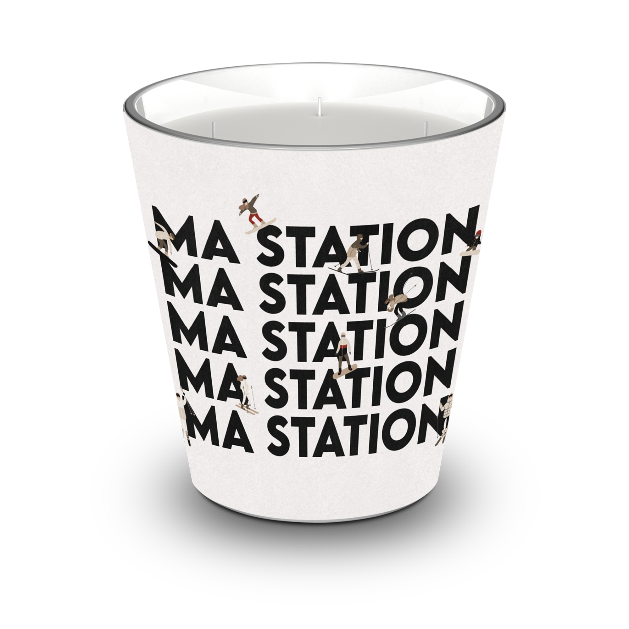 Personalized Mountain scented candle - Orange Blossom / Lavender / Lemon