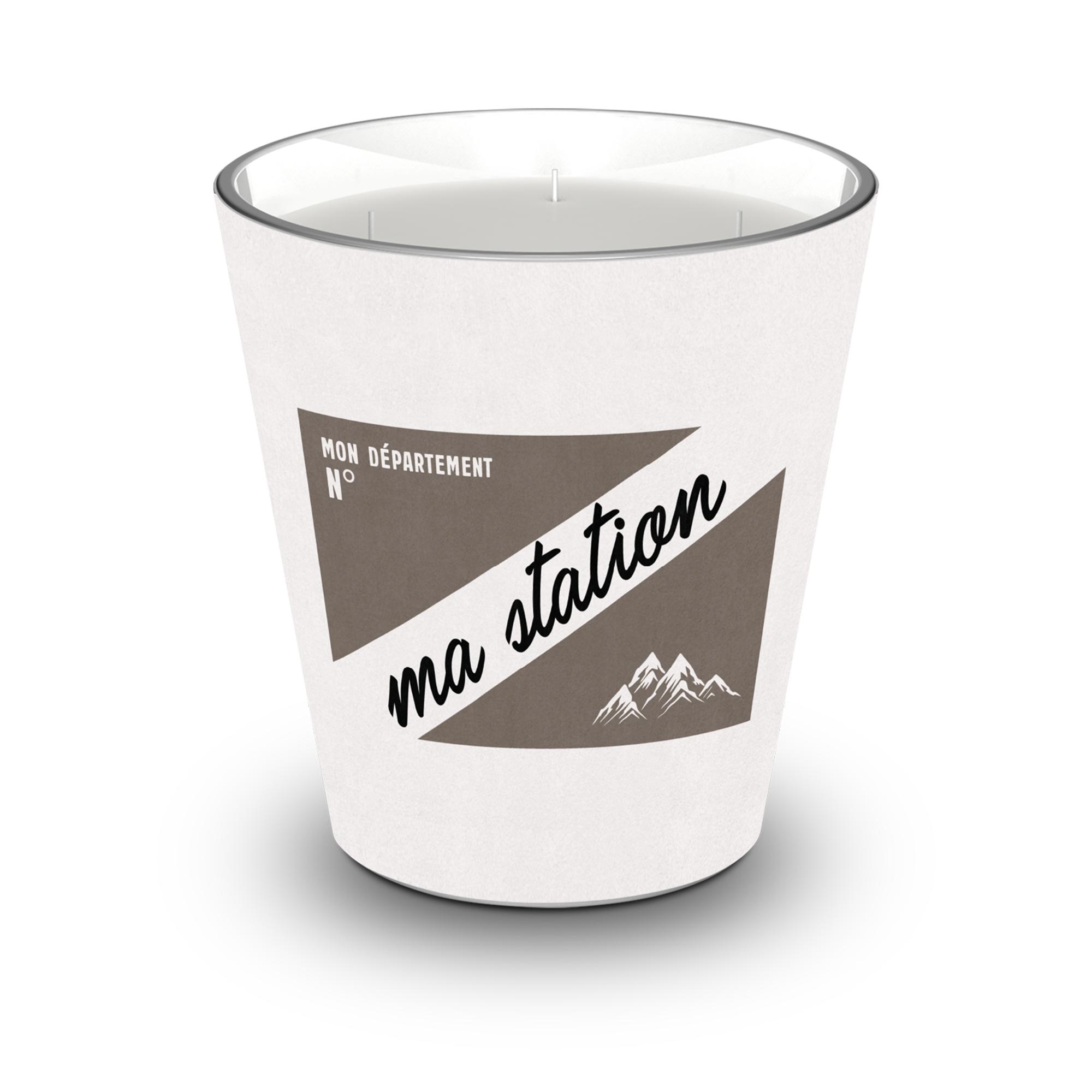 Personalized Mountain scented candle - Orange Blossom / Lavender / Lemon