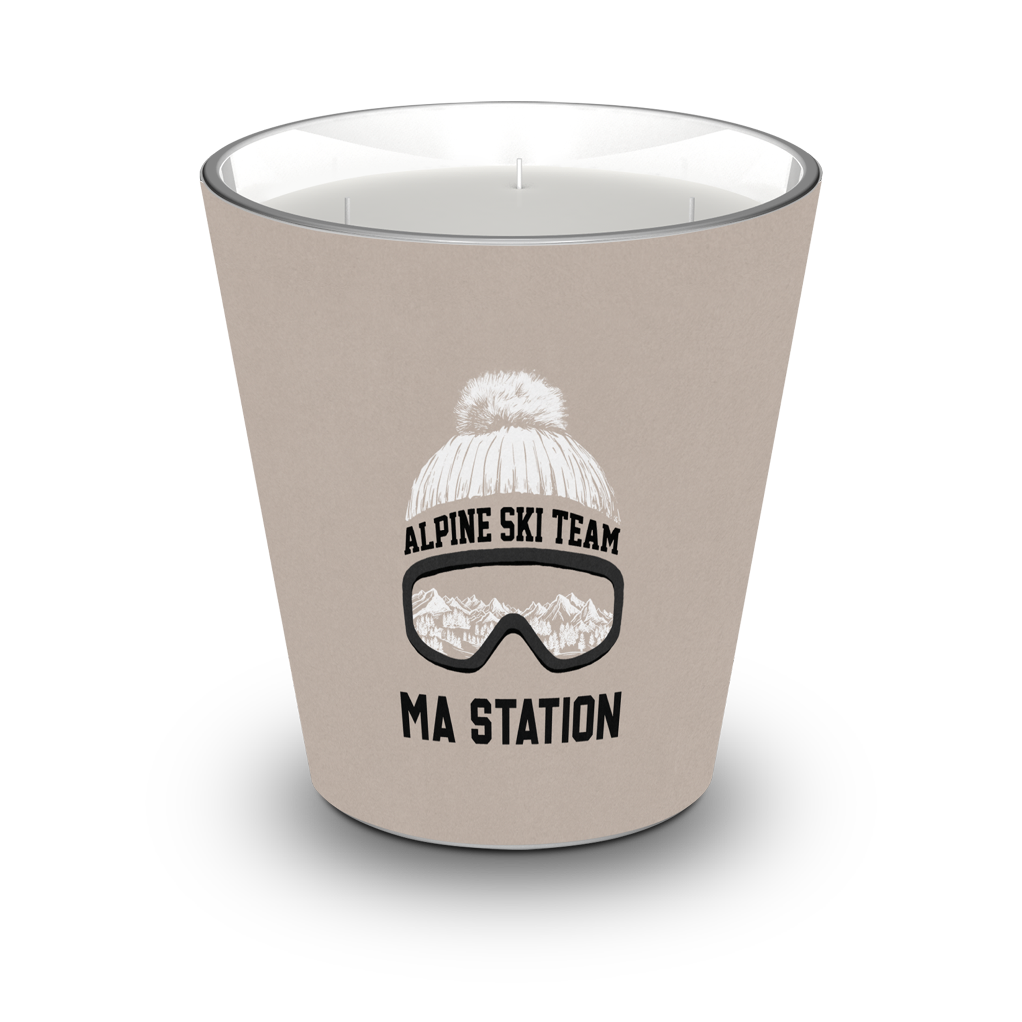 Personalized Mountain scented candle - Orange Blossom / Lavender / Lemon