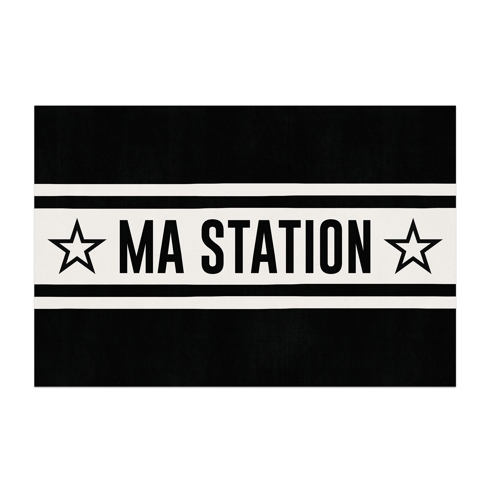 Personalized vinyl rug Bonnet Beige