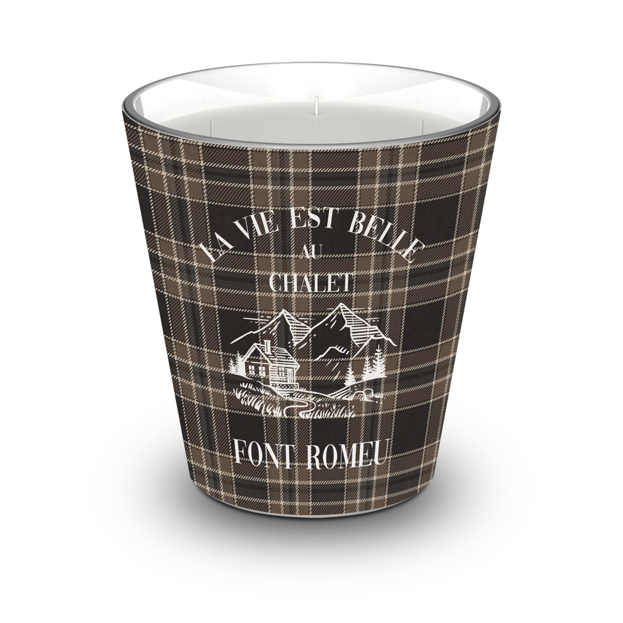 Personalized Mountain scented candle - Orange Blossom / Lavender / Lemon