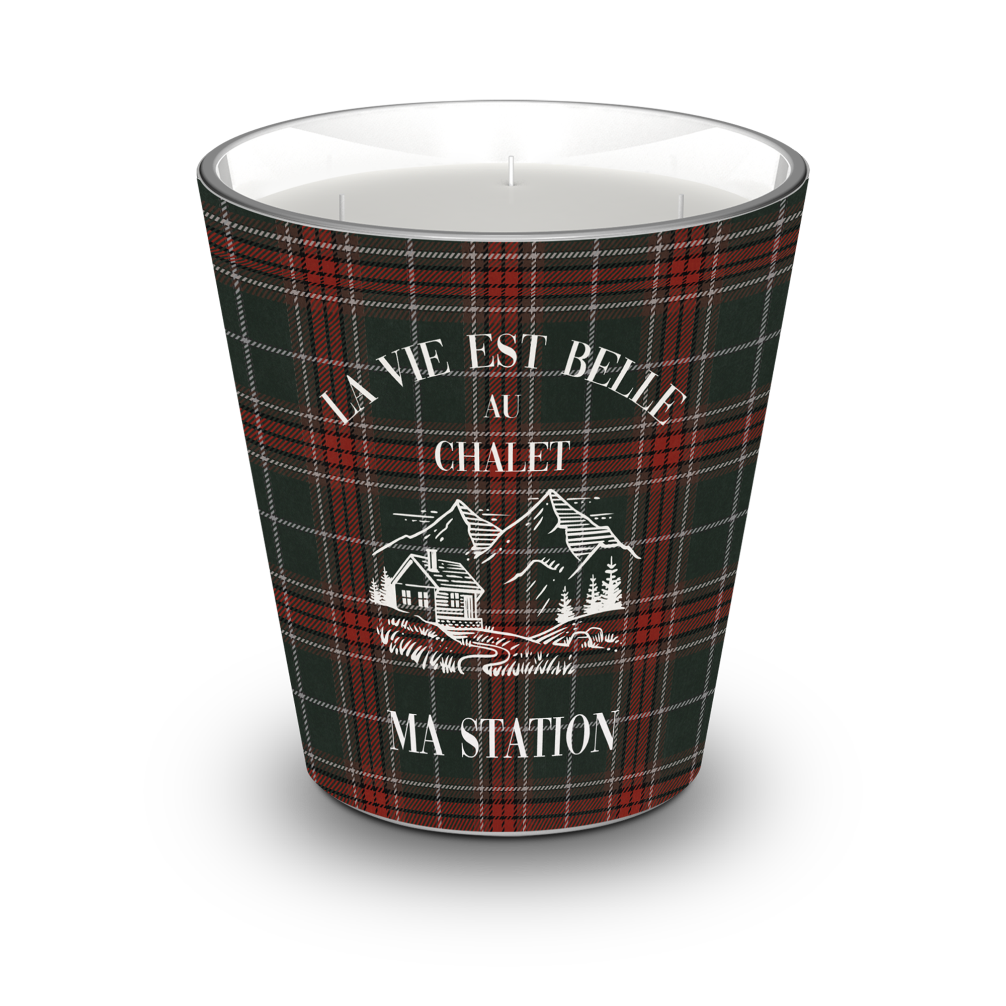 Personalized Mountain scented candle - Orange Blossom / Lavender / Lemon