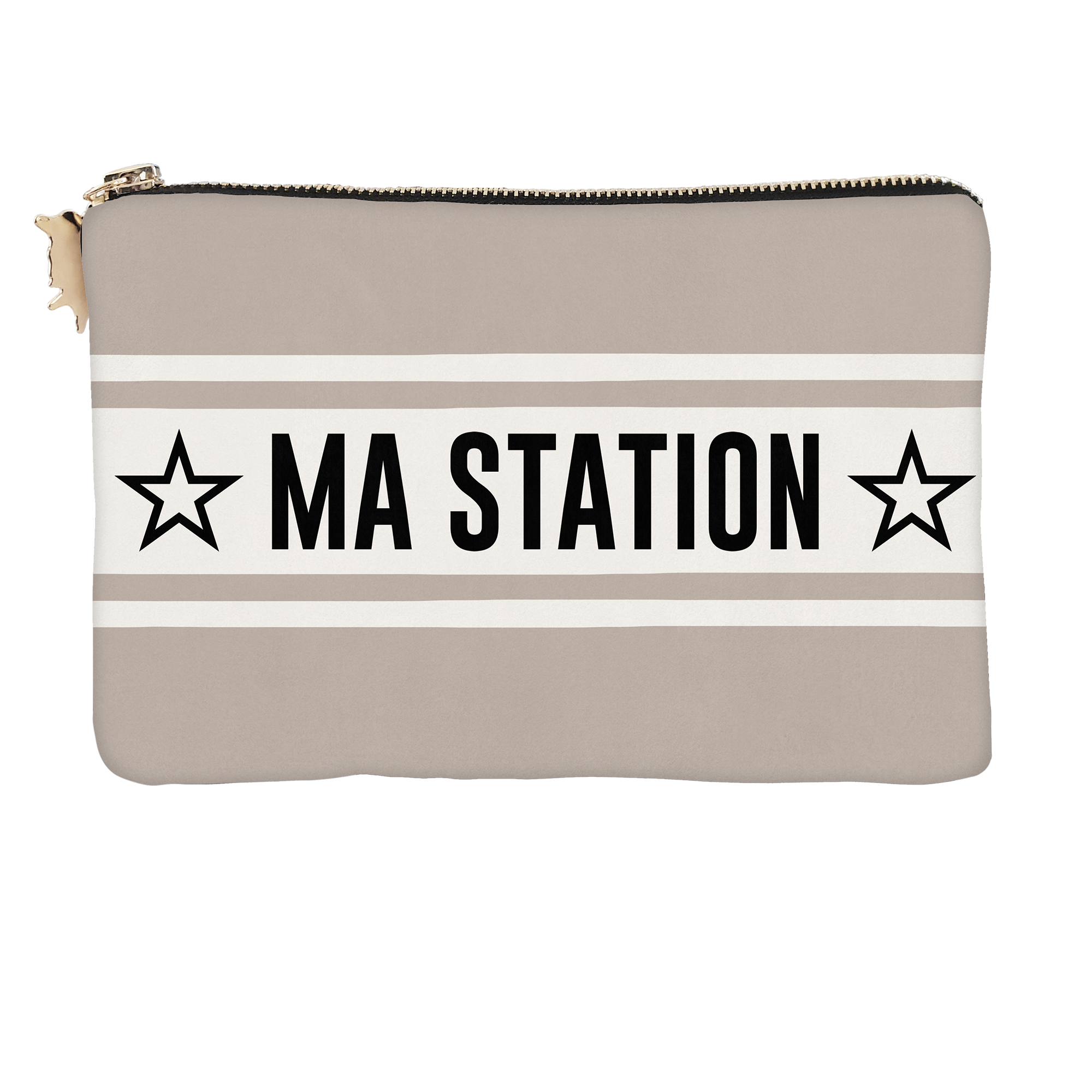 Pochette Velours Personnalisée Montagne Ampezzo Beige S