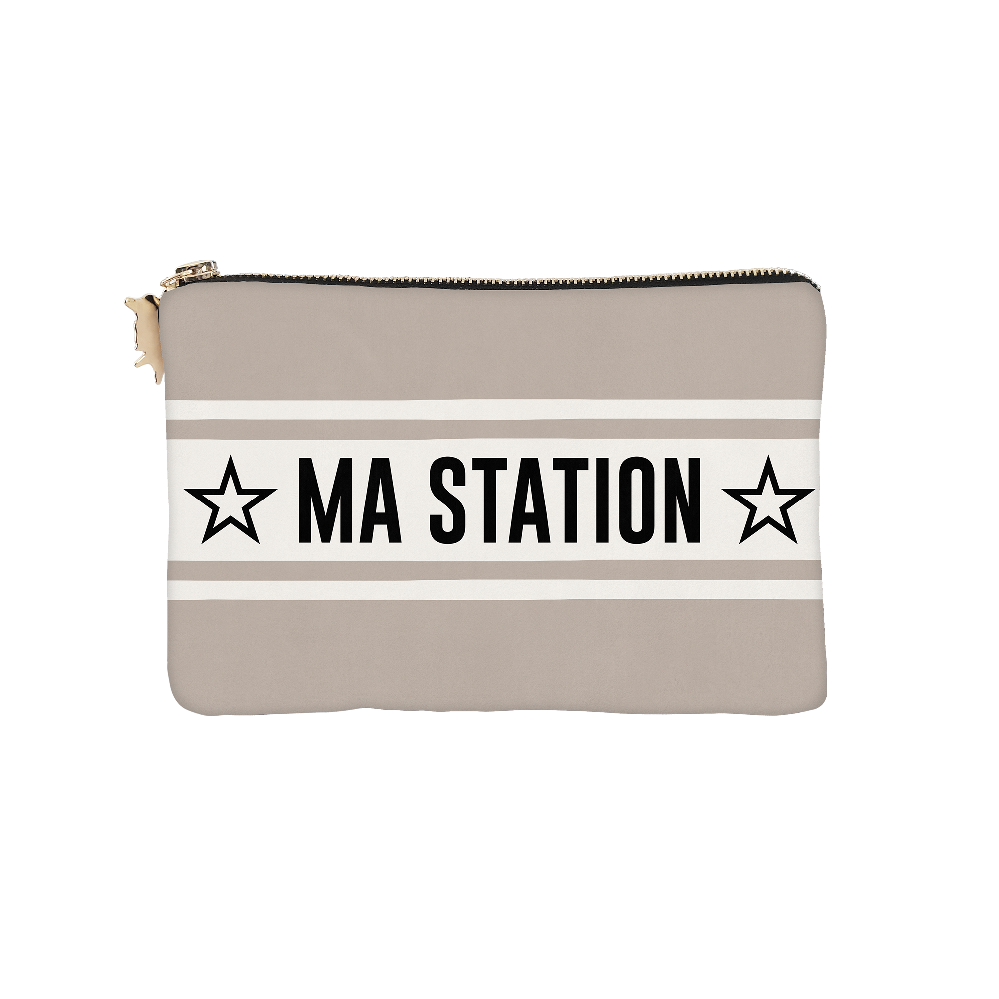 Pochette Velours Personnalisée Montagne Ampezzo Beige Xs