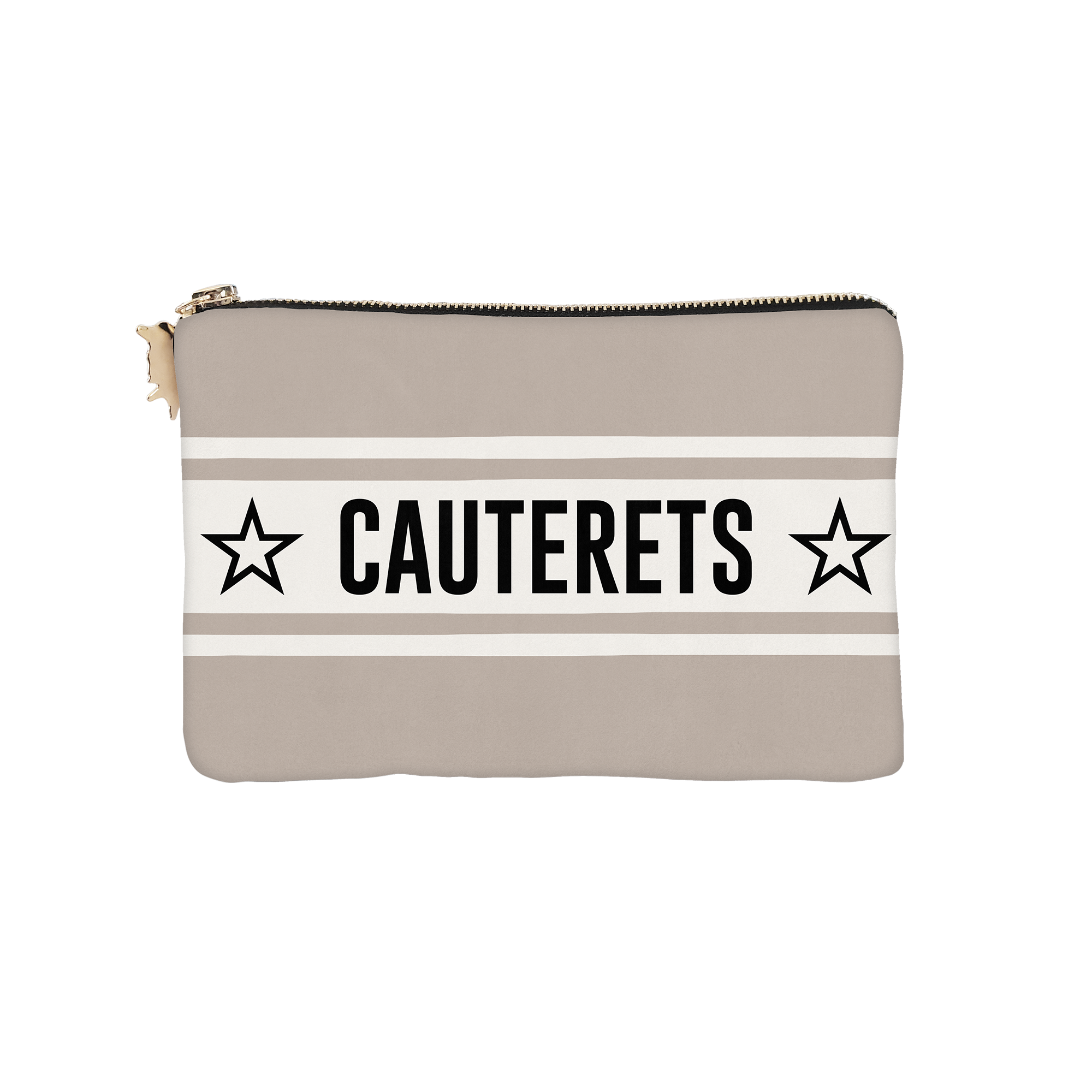 Pochette Velours Personnalisée Montagne Ampezzo Beige Xs