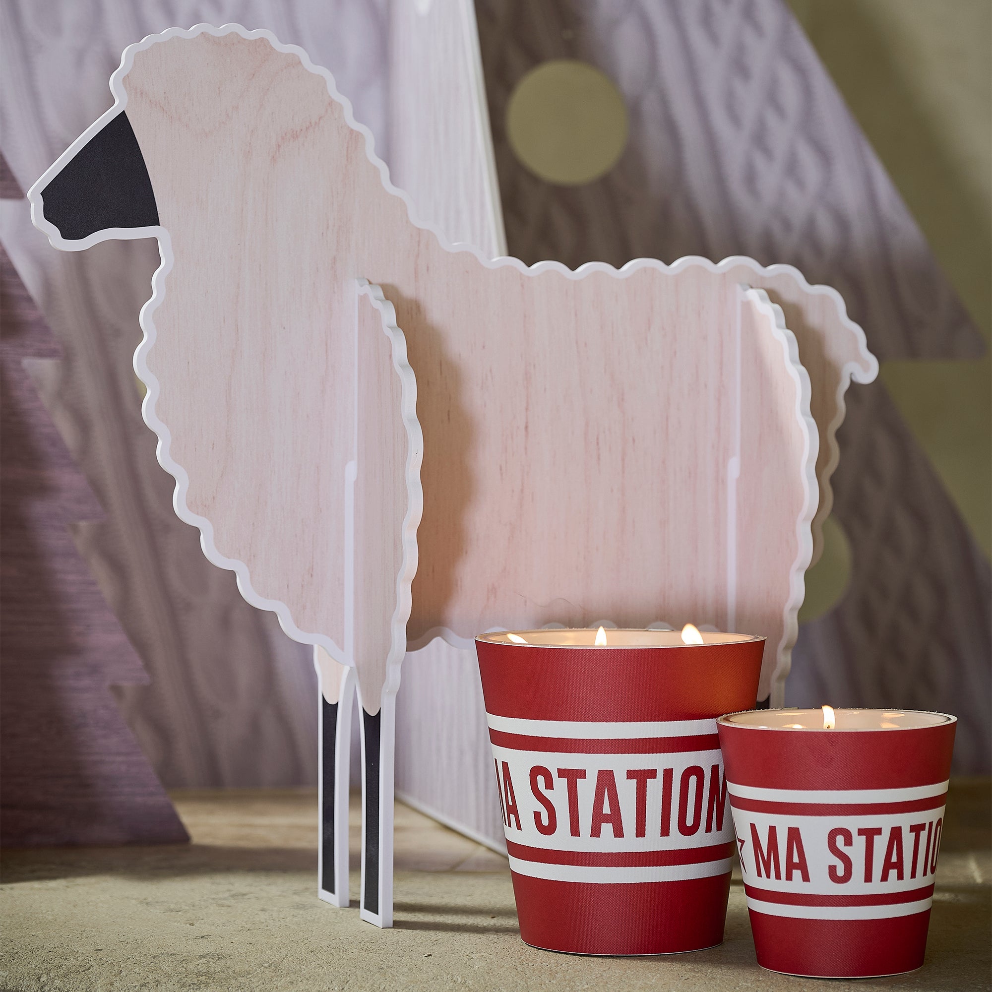 Personalized Mountain scented candle - Orange Blossom / Lavender / Lemon