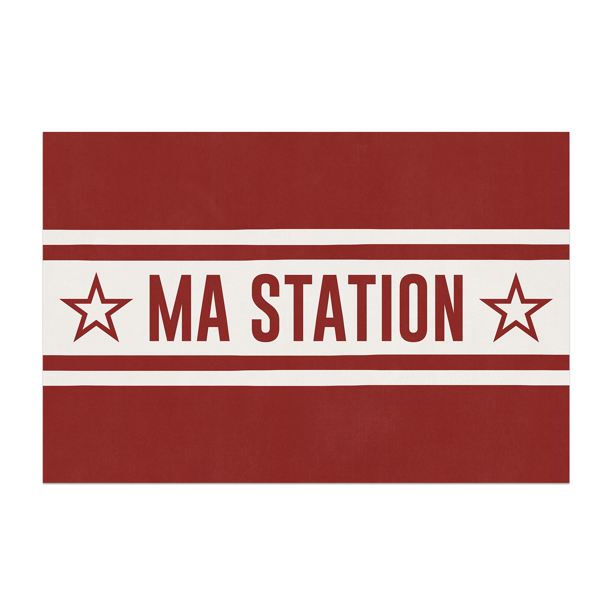 Personalized vinyl rug Bonnet Beige