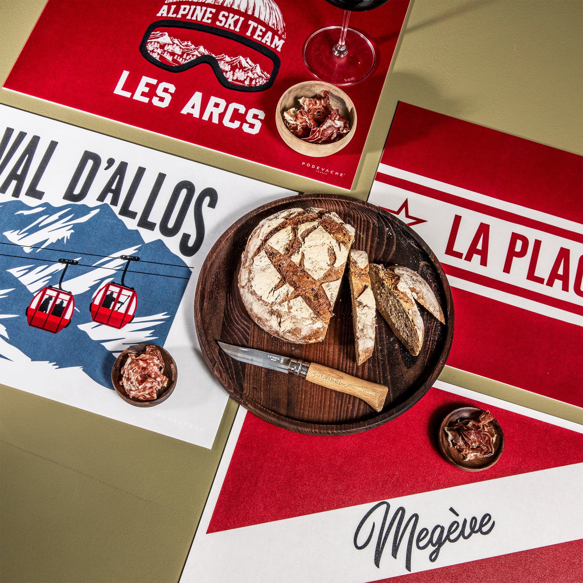 Cama personalized vinyl placemat