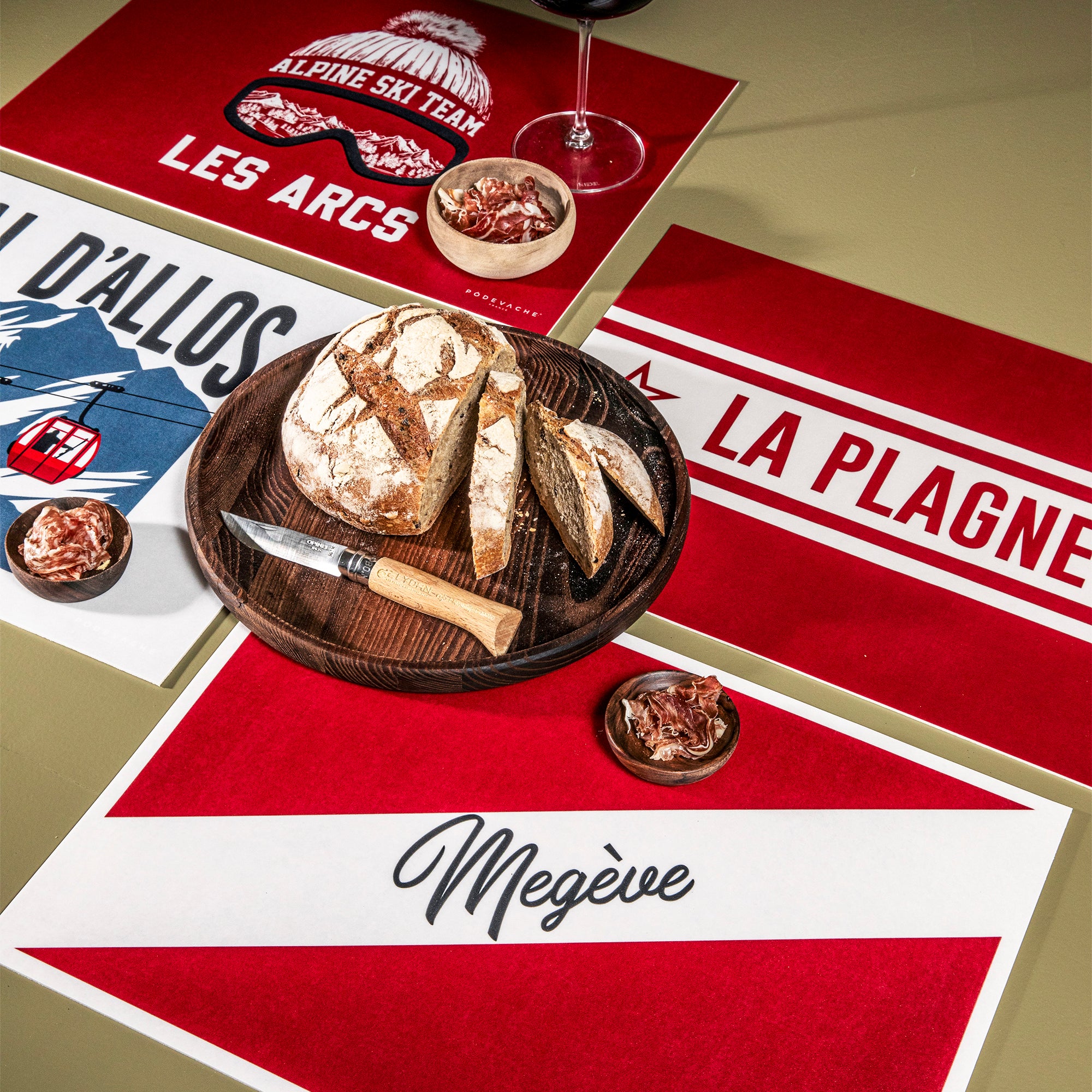 Cama personalized vinyl placemat