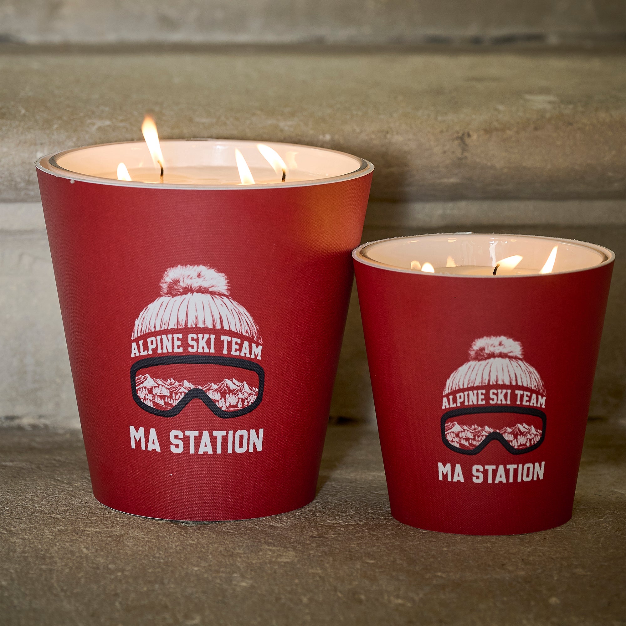 Personalized Mountain scented candle - Orange Blossom / Lavender / Lemon