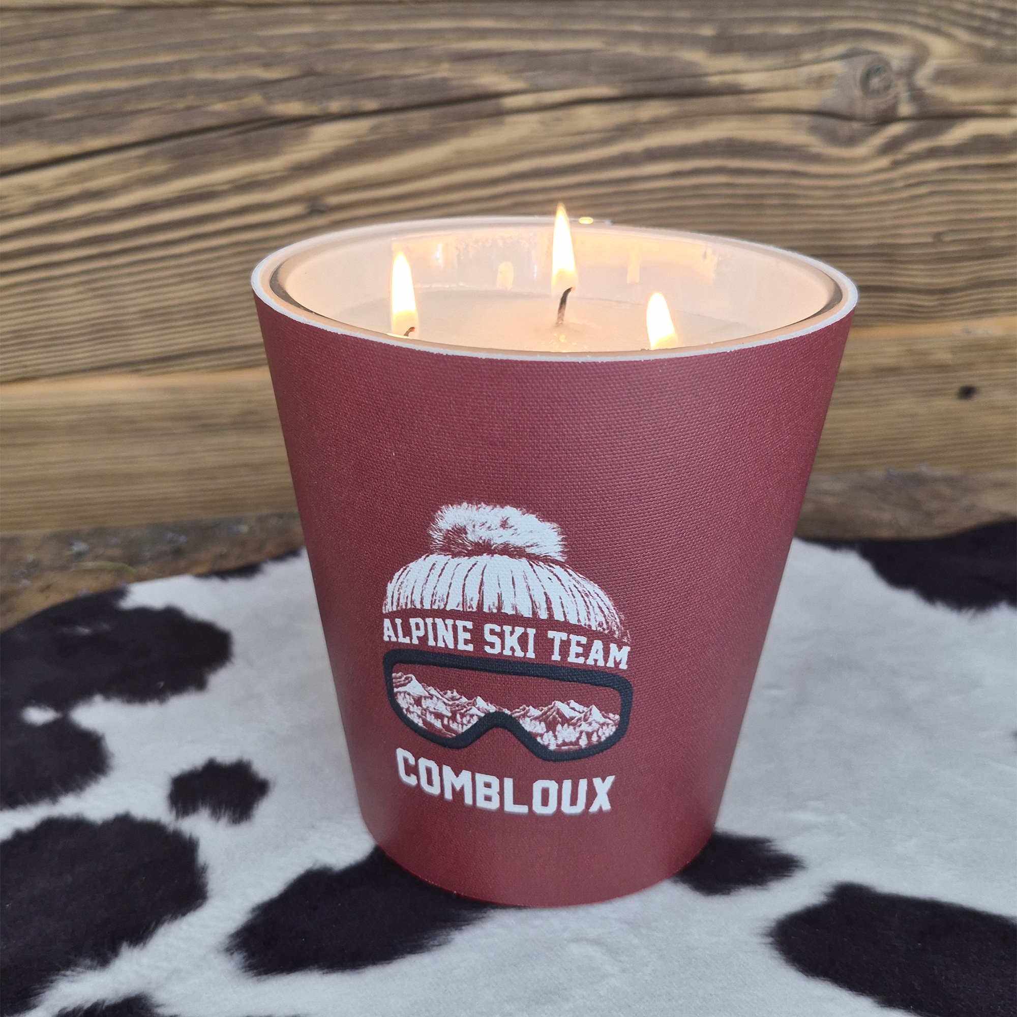 Personalized Mountain scented candle - Orange Blossom / Lavender / Lemon