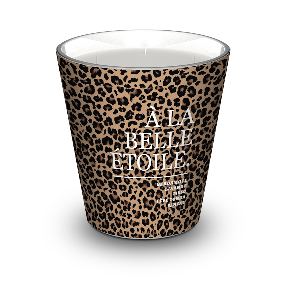 Bougie Parfumée Léopard À La Belle Étoile - Fleur D’oranger / Lavande / Citron