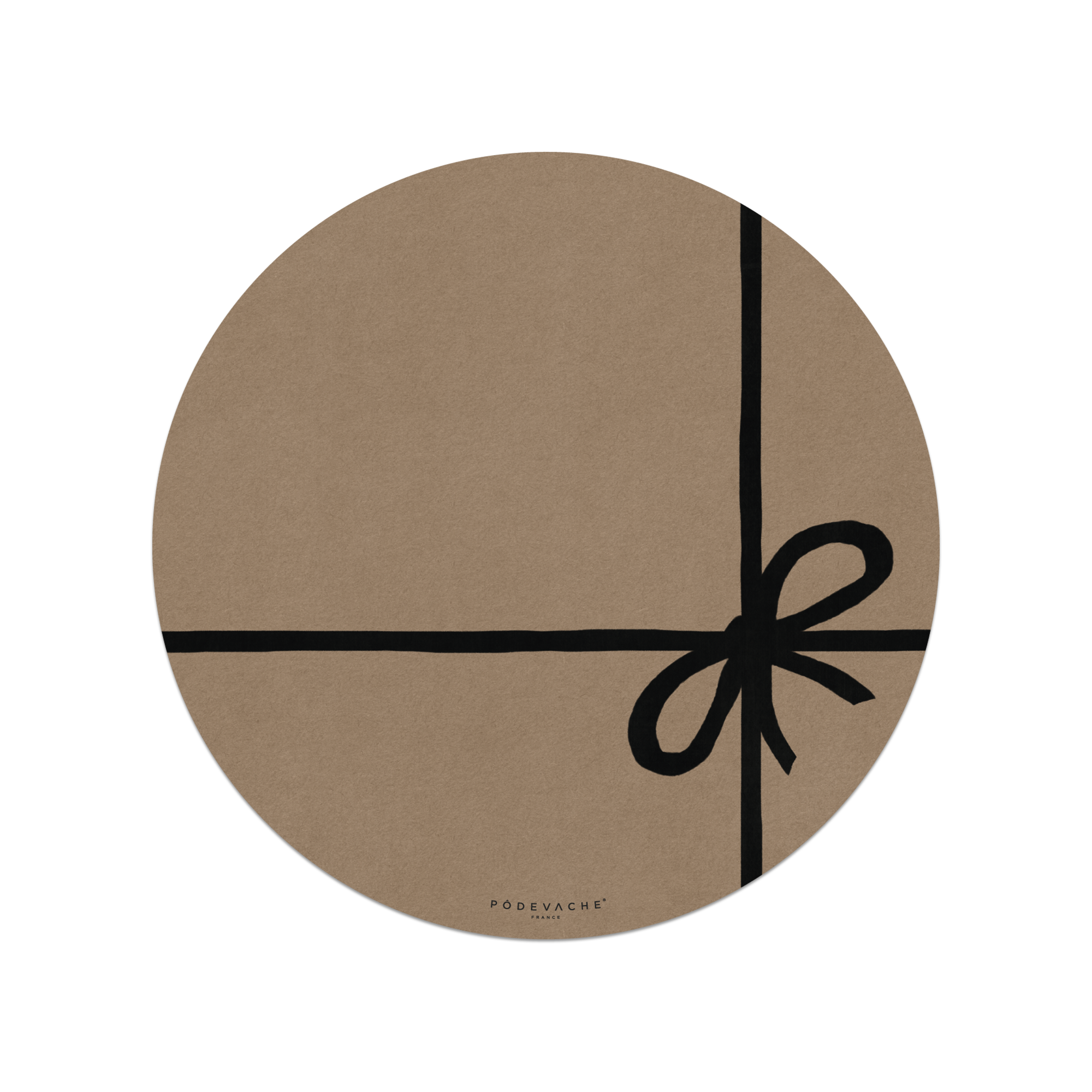 Set De Table Vinyle Noël Kraft Noeud