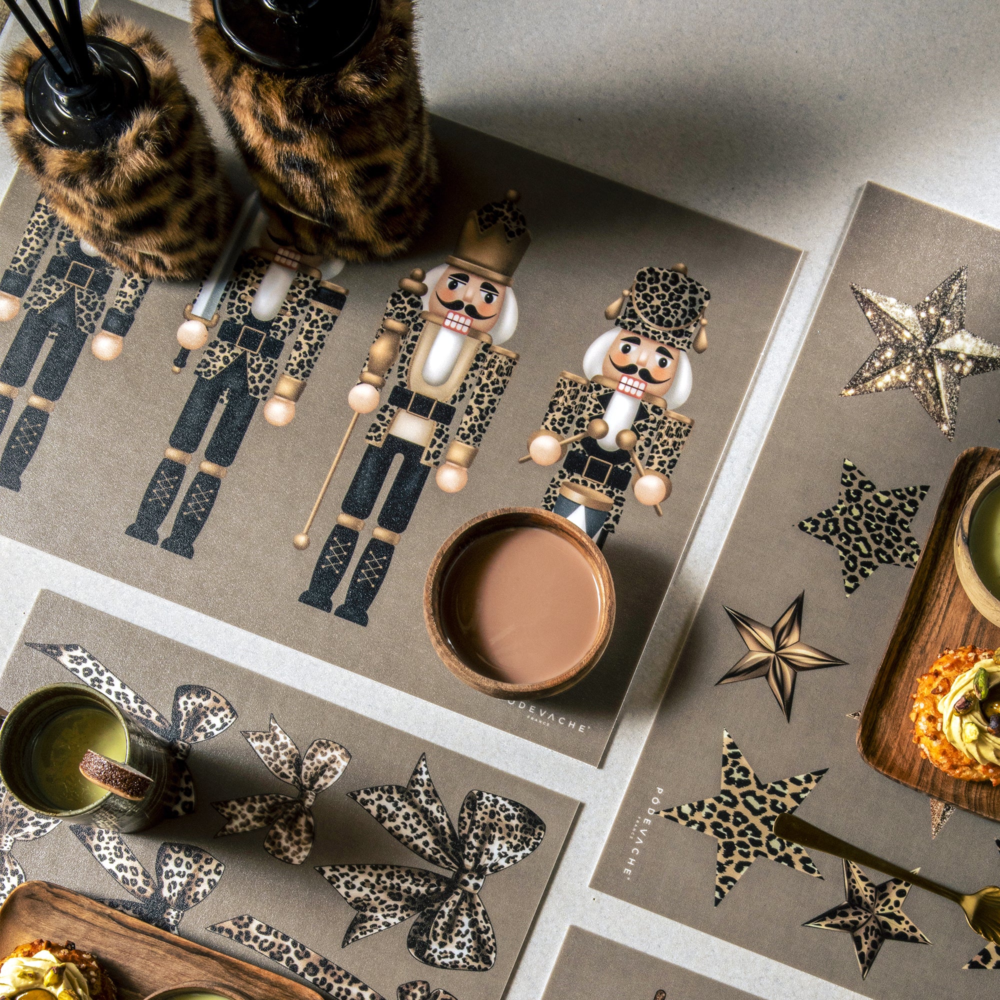 Set De Table Vinyle Noël Kraft Casse-noisette