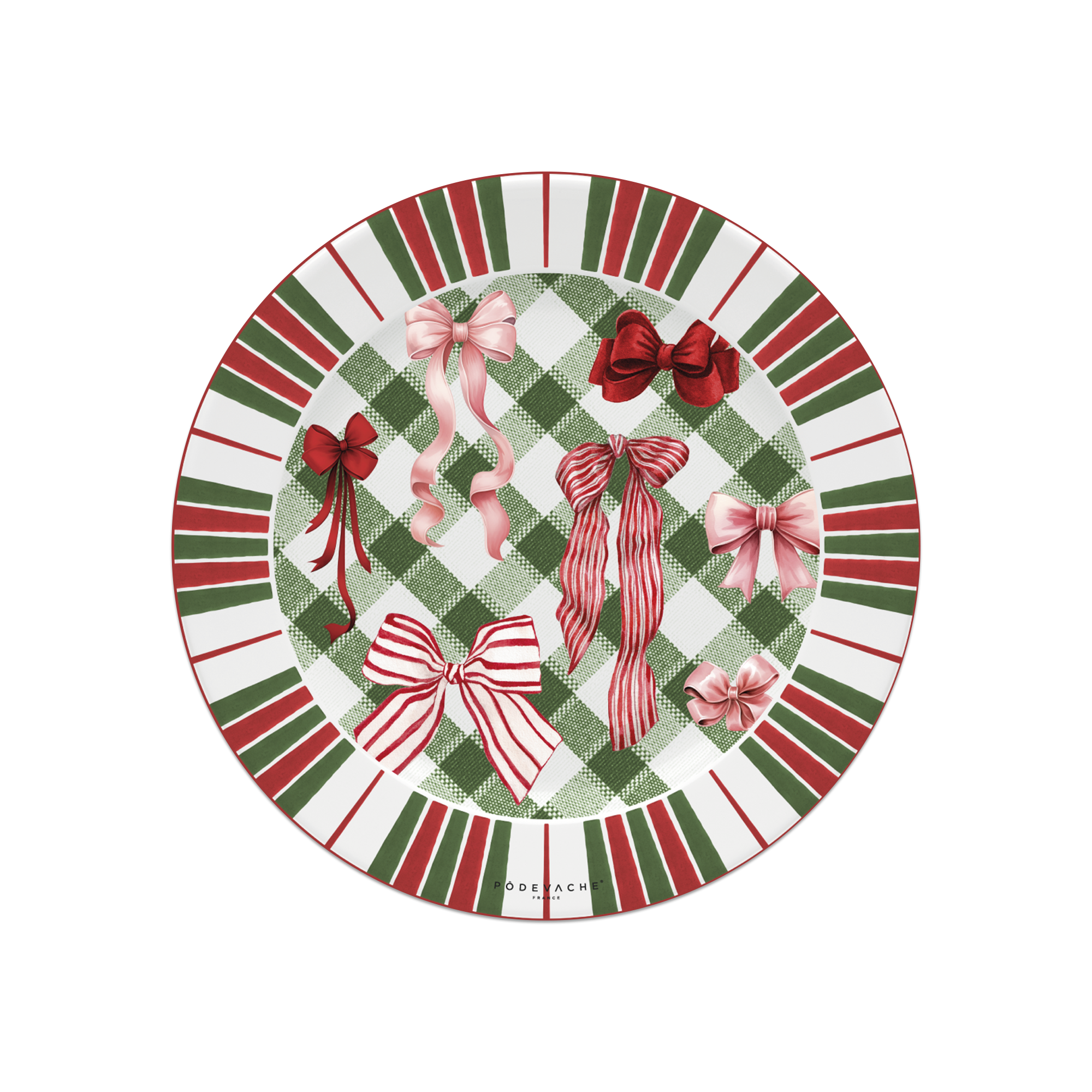 Lot De 6 Dessous De Verre Vinyle Noël Knots