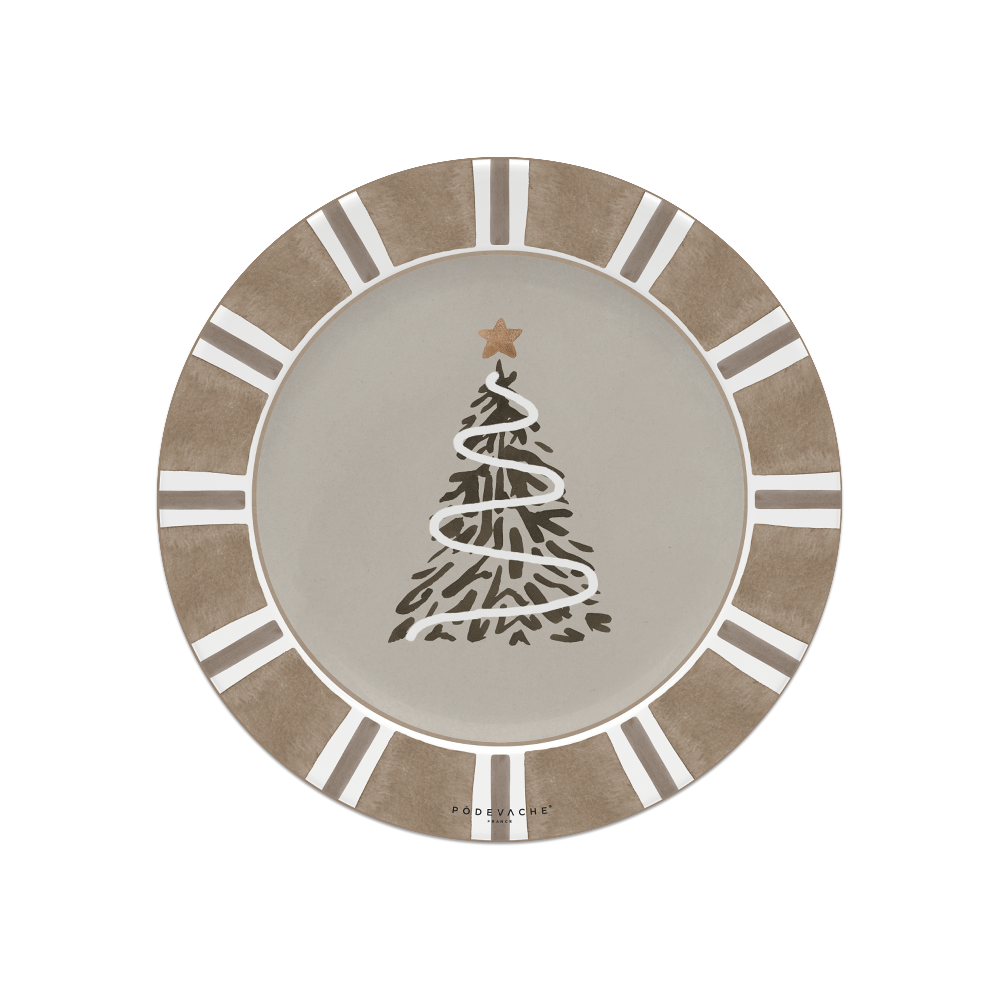 Lot De 6 Dessous De Verre Vinyle Noël Tree